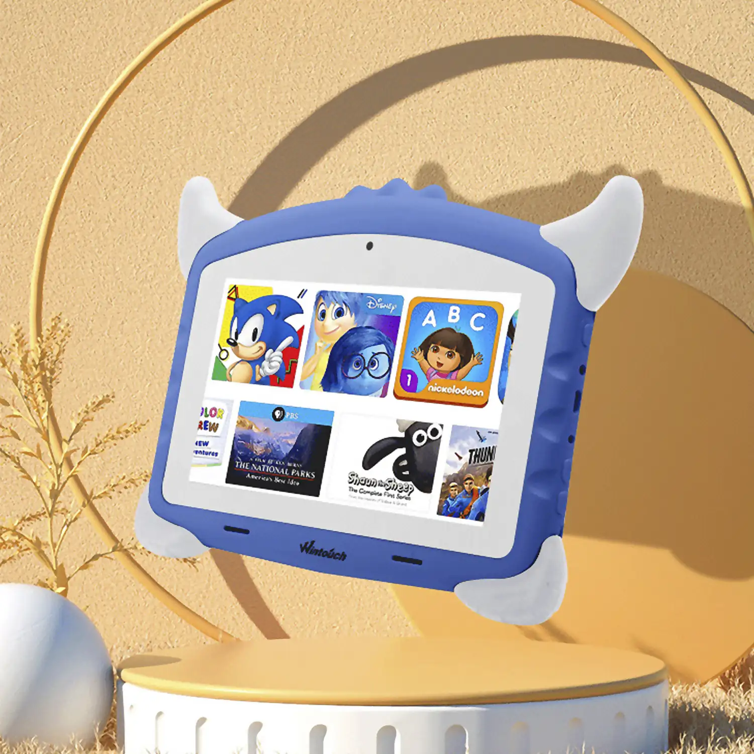 Tablet Infantil K702 WiFi. SO Android 7. Pantalla 7'' 1024x600px. MTK 6735 Quad Core 1,5GB RAM + 16GB. Doble cámara.
