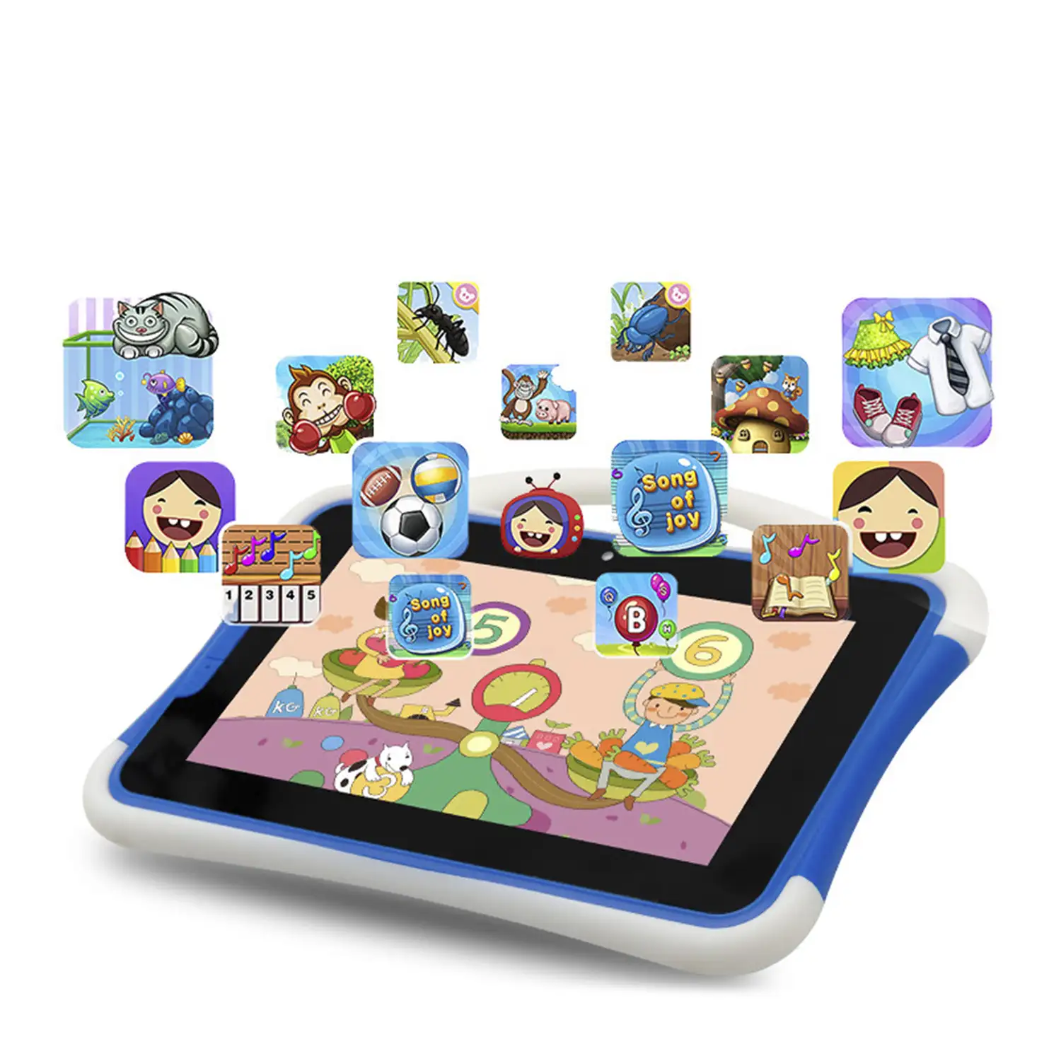 Tablet Infantil K701 3G WiFi. SO Android 5.1. Pantalla 7'' 1024x600px. MTK8321 Quad Core 1.3 GHz, 1GB RAM + 16GB. Doble cámara.