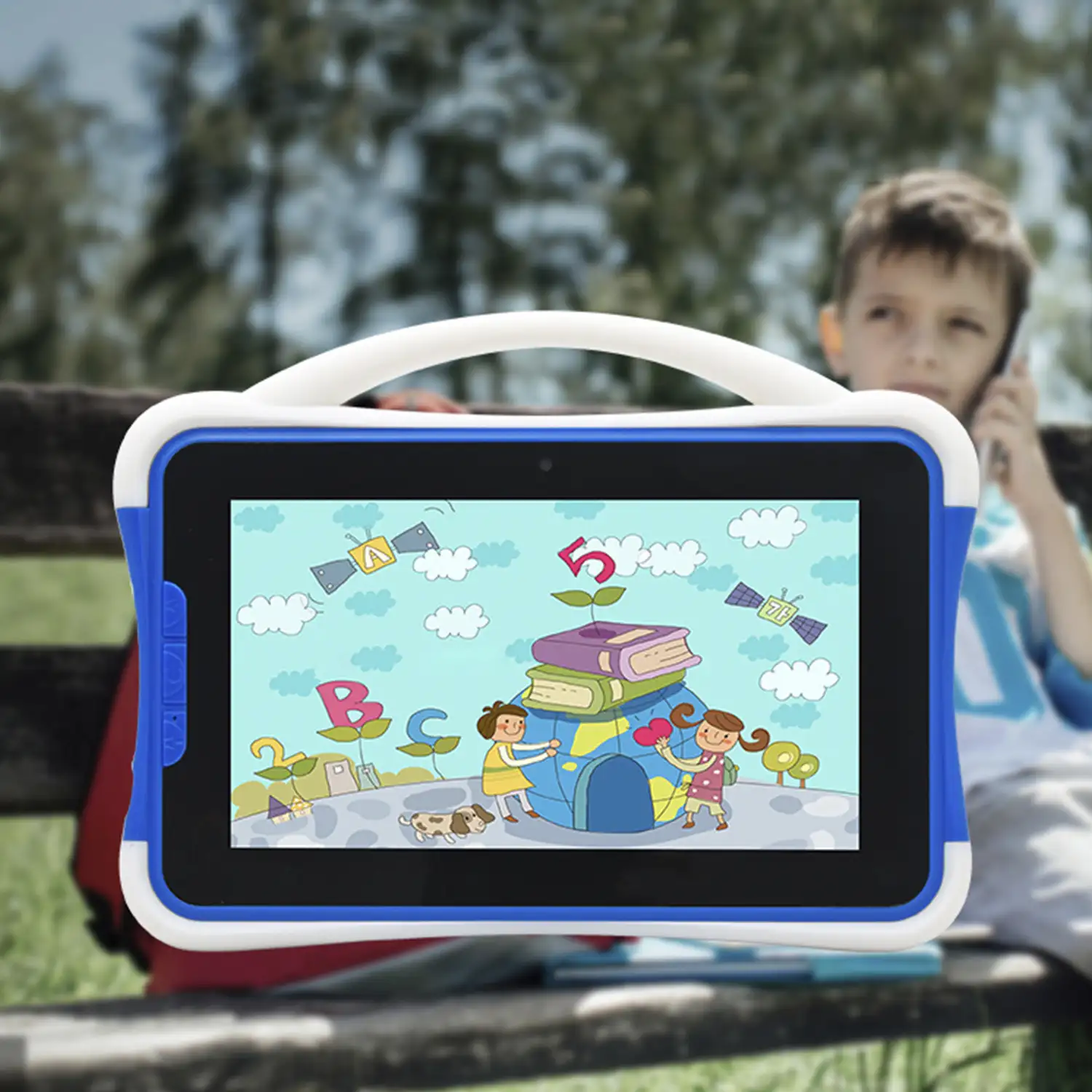 Tablet Infantil K701 3G WiFi. SO Android 5.1. Pantalla 7'' 1024x600px. MTK8321 Quad Core 1.3 GHz, 1GB RAM + 16GB. Doble cámara.