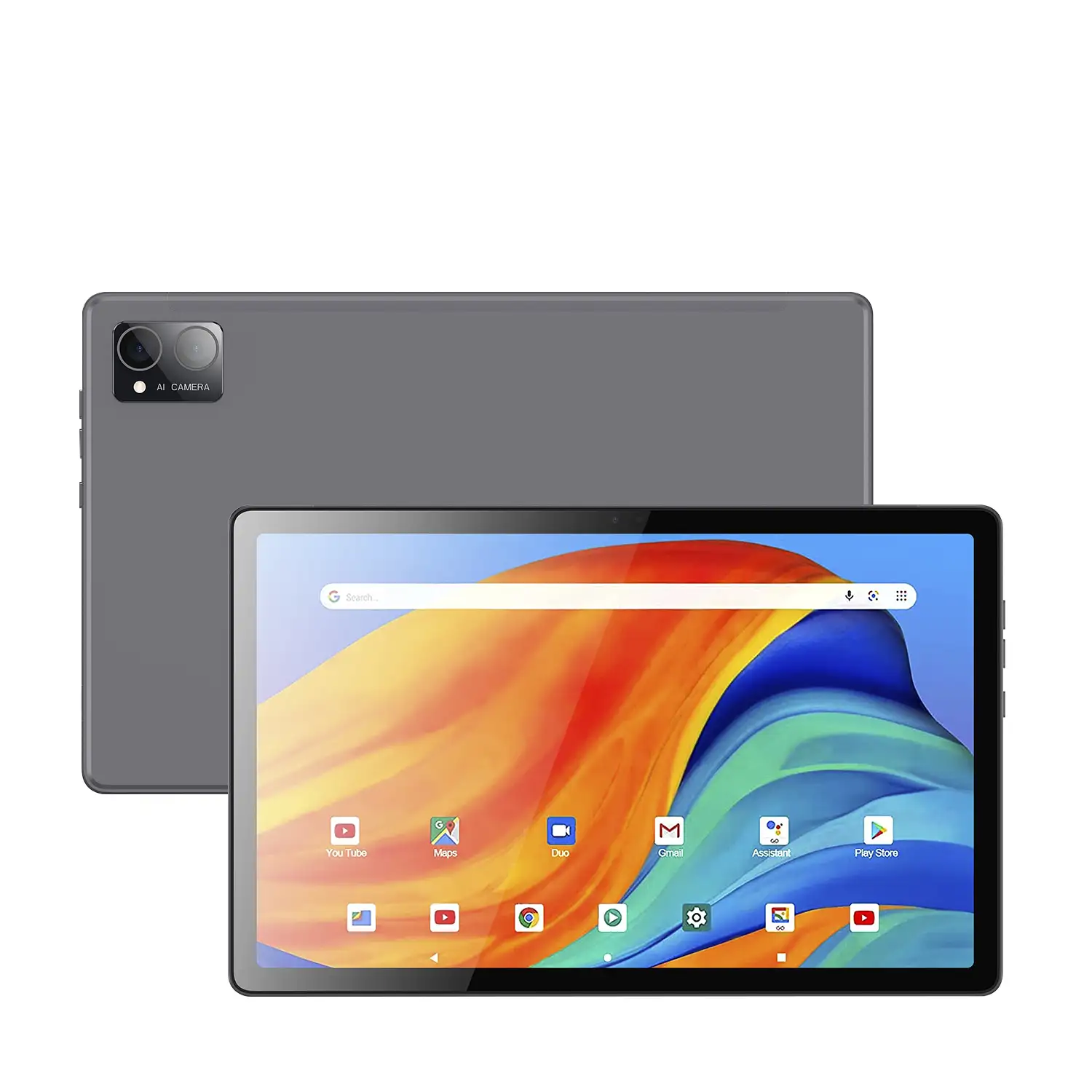Tablet 4G WiFi. SO Android 13. Pantalla 10,3'' resolución 2K. UNISOC T616, Octa-core ARM-Cortex 6GB RAM + 128GB. Doble cámara 5 + 13mpx.