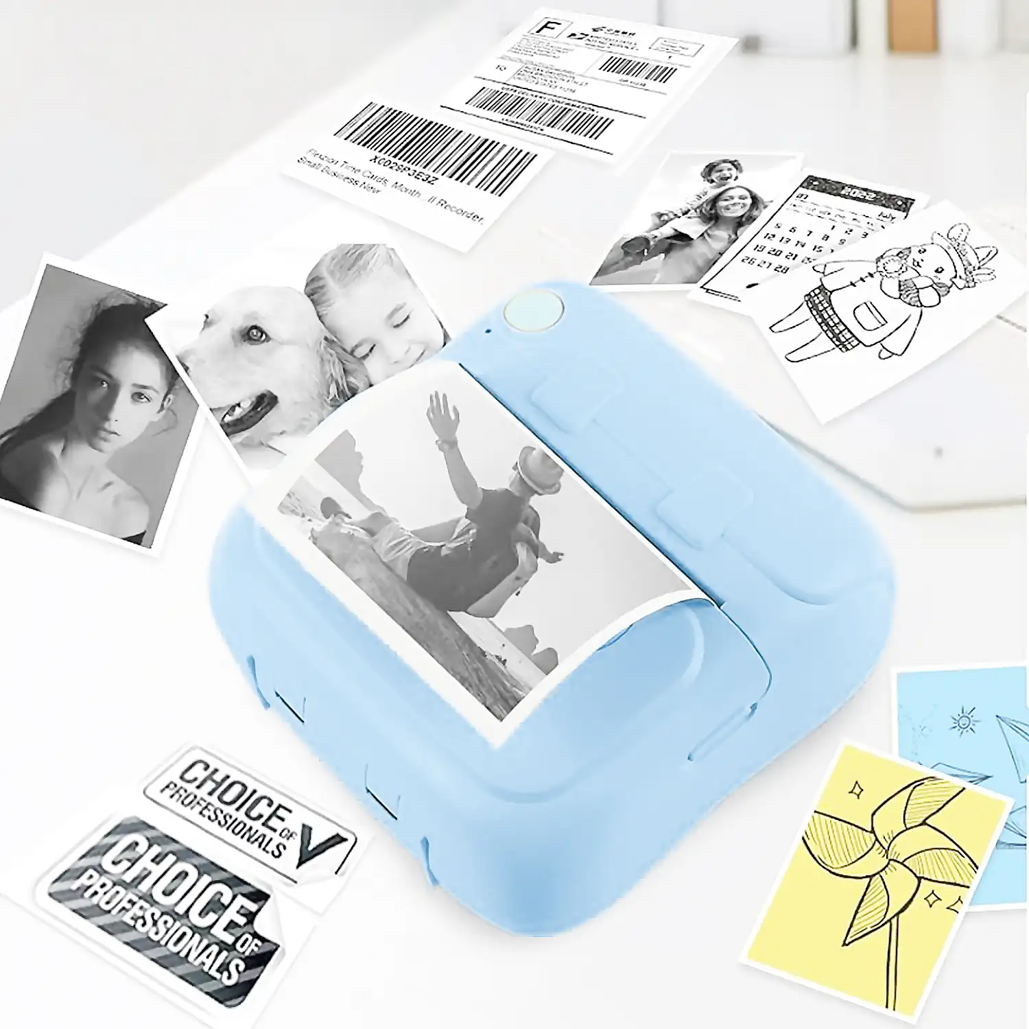 Mini impresora térmica Bluetooth portátil, compatible con Android e iOS. Con batería de 1200mAh.