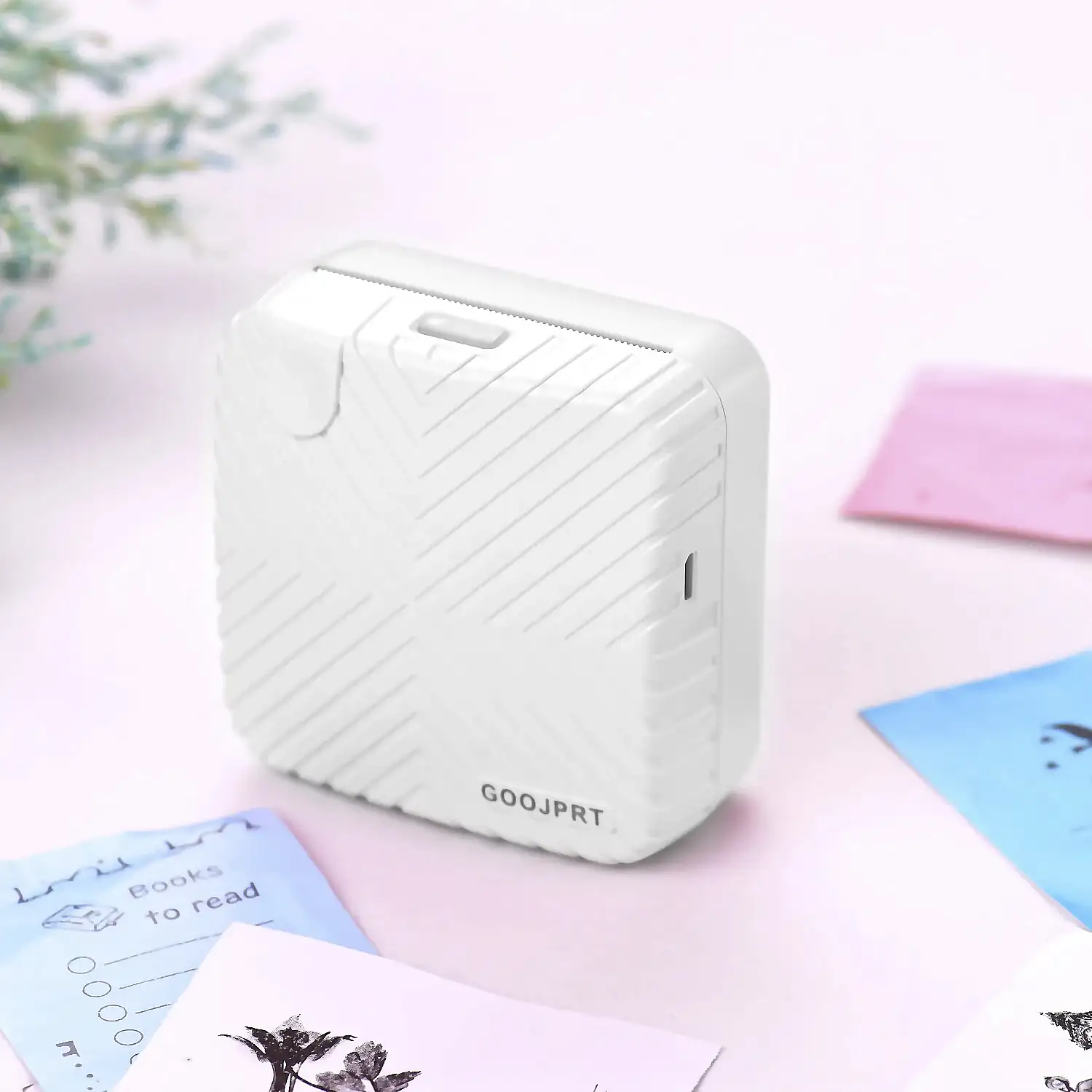 Mini impresora térmica Bluetooth portátil, compatible con Android e iOS. 203dpi.