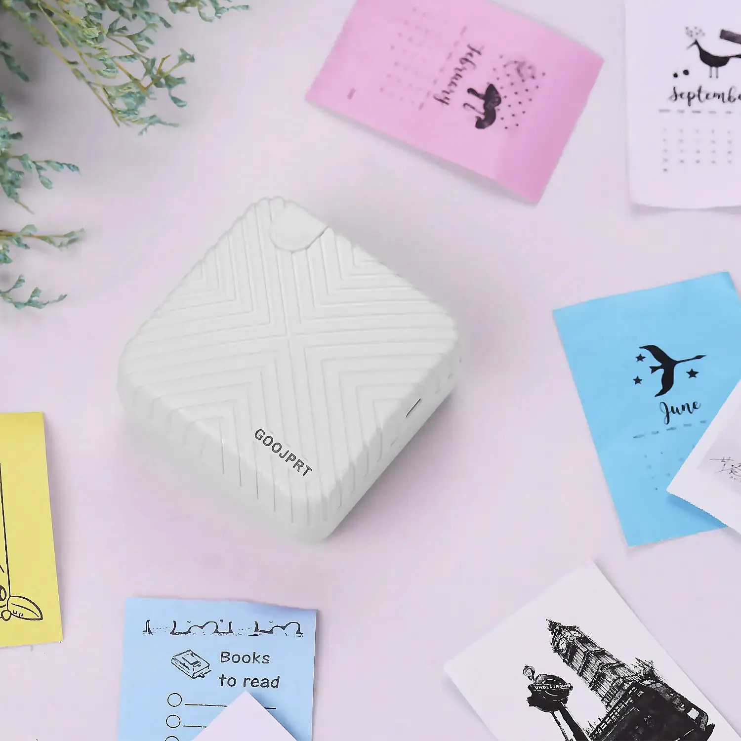 Mini impresora térmica Bluetooth portátil, compatible con Android e iOS. 203dpi.