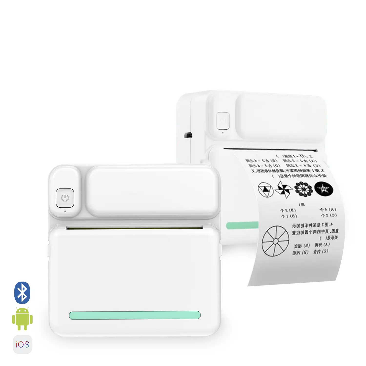 Impresora de mano C19 Bluetooth, compatible con Android e iOS. 200dpi. Impresión térmica, sin tinta.