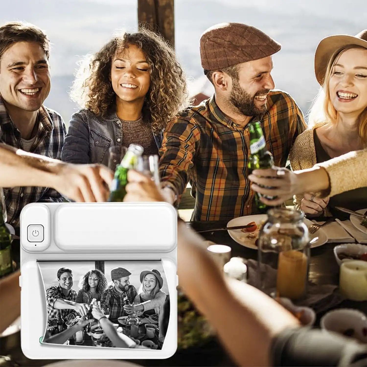 Impresora de mano C19 Bluetooth, compatible con Android e iOS. 200dpi. Impresión térmica, sin tinta.