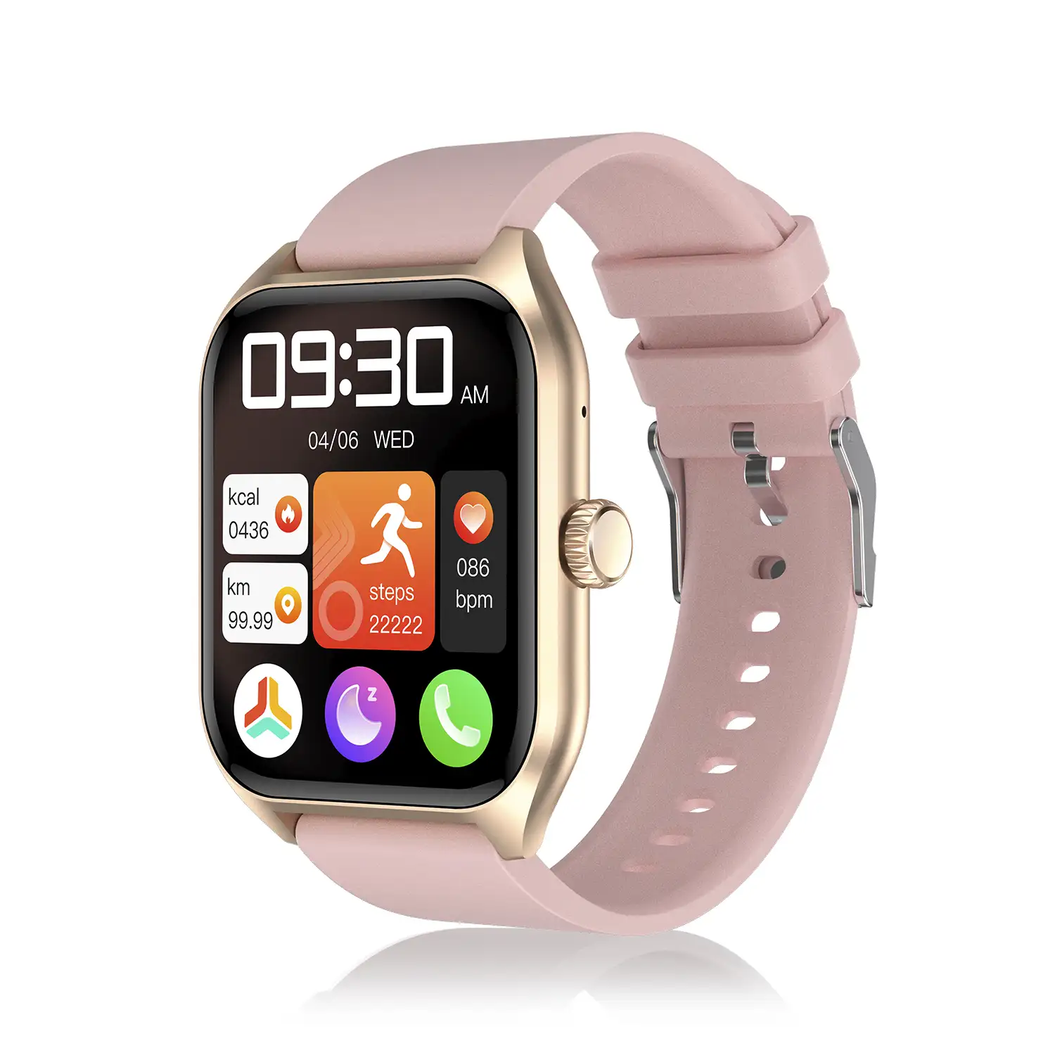 Smartwatch Qx5 con pantalla de 1,96 pulgadas. Llamadas Bluetooth, más de 100 modos deportivos, monitor de glucosa y de tensión.