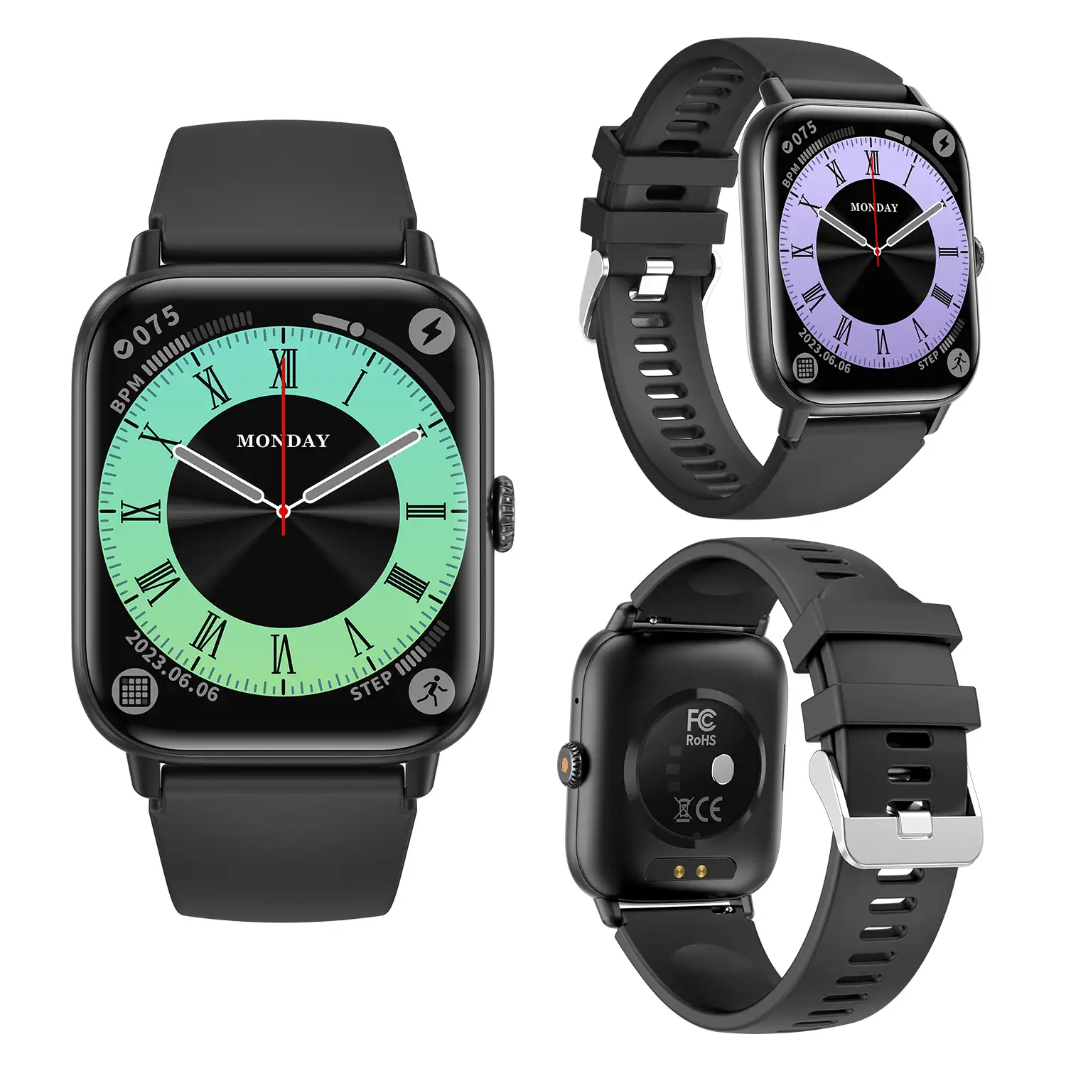 Smartwatch QS13 con notificaciones de Apps, más de 100 modos deportivos, llamadas Bluetooth. Monitor de glucosa, de tensión y oxígeno.