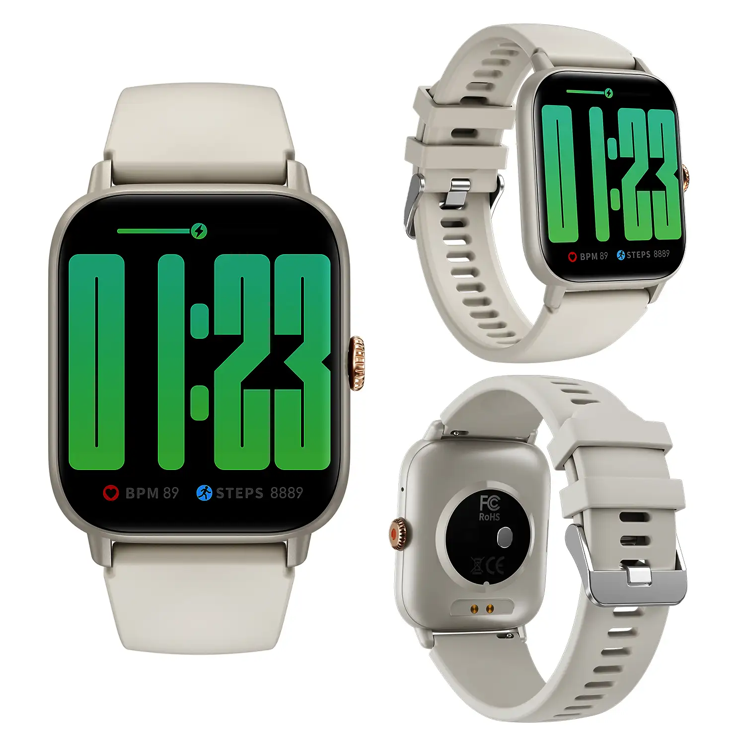 Smartwatch QS13 con notificaciones de Apps, más de 100 modos deportivos, llamadas Bluetooth. Monitor de glucosa, de tensión y oxígeno.