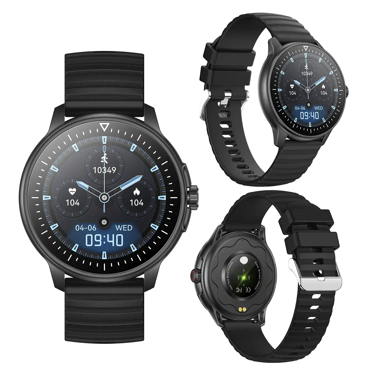 Smartwatch ZW45 con notificaciones de Apps, llamadas Bluetooth. Monitor  de tensión y oxígeno en sangre. Corona multifunción.