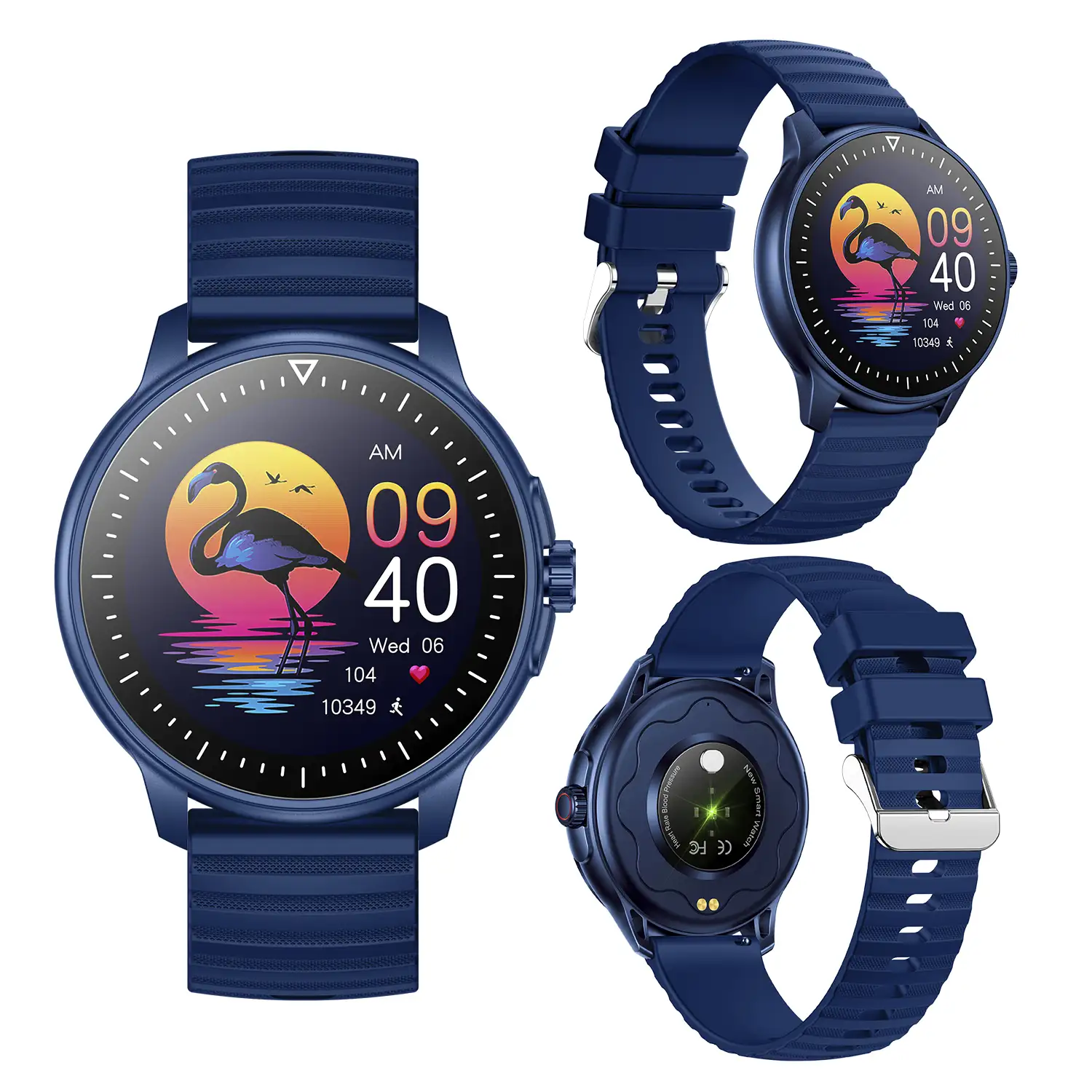 Smartwatch ZW45 con notificaciones de Apps, llamadas Bluetooth. Monitor  de tensión y oxígeno en sangre. Corona multifunción.
