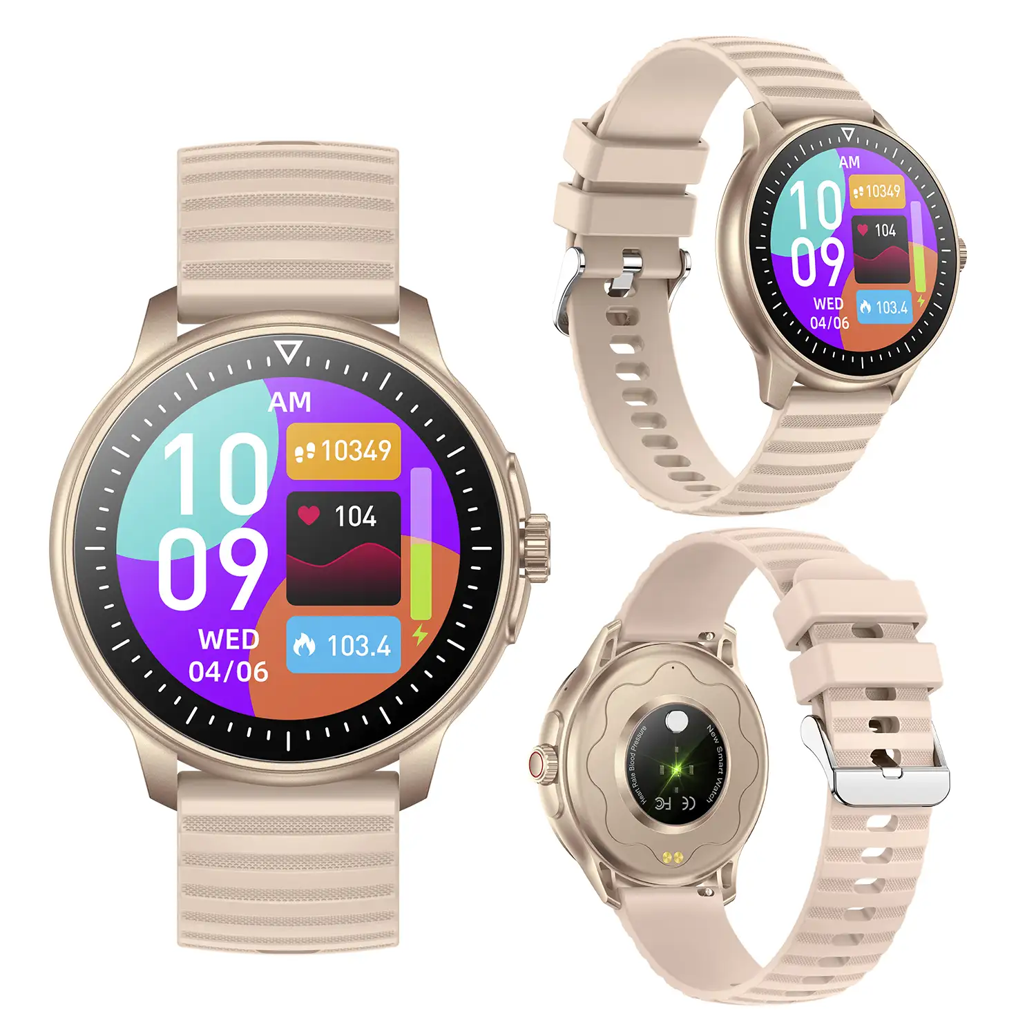 Smartwatch ZW45 con notificaciones de Apps, llamadas Bluetooth. Monitor  de tensión y oxígeno en sangre. Corona multifunción.