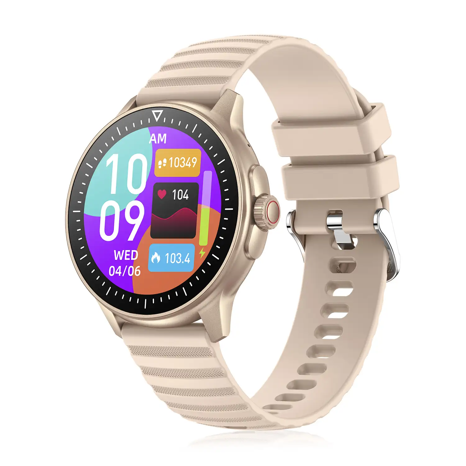 Smartwatch ZW45 con notificaciones de Apps, llamadas Bluetooth. Monitor  de tensión y oxígeno en sangre. Corona multifunción.
