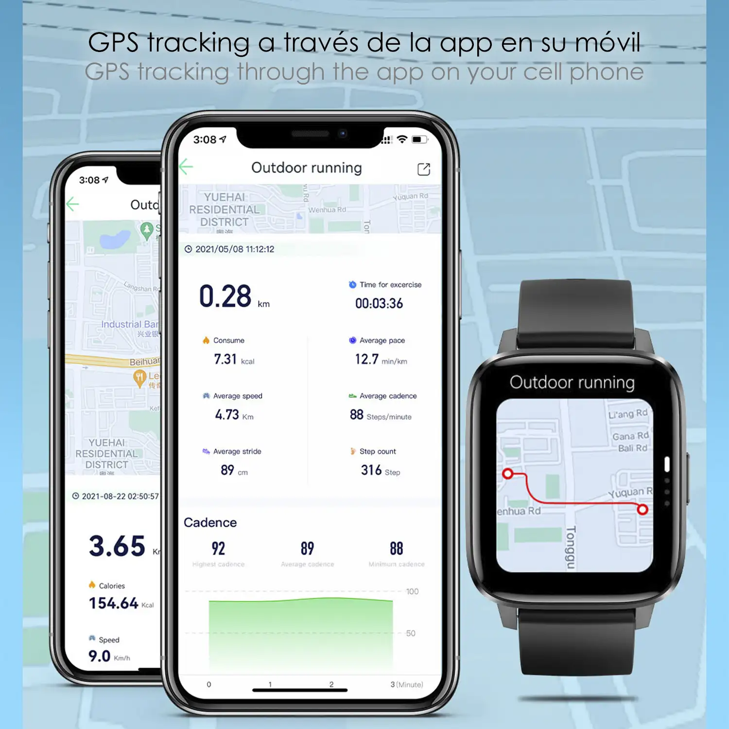 Smartwatch DTX MAX con múltiples modos deportivos, acceso asistente voz, Widgets. Monitor de oxígeno en sangre y cardiaco.