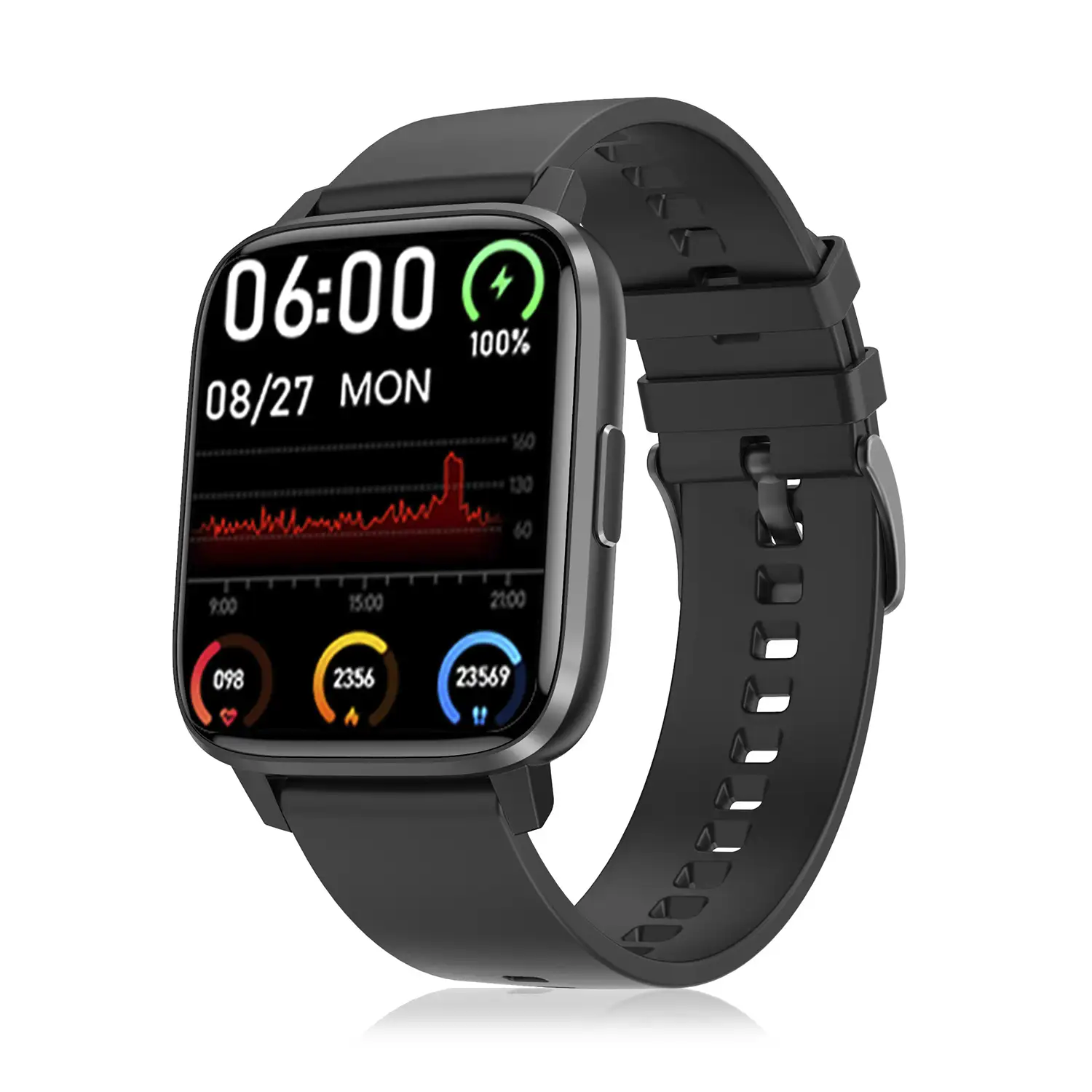 Smartwatch DTX MAX con múltiples modos deportivos, acceso asistente voz, Widgets. Monitor de oxígeno en sangre y cardiaco.