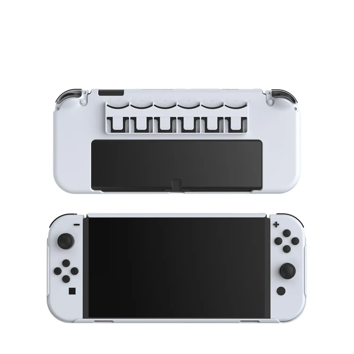 Carcasa con 6 slots para tarjetas de juegos, compatible con Switch Oled.