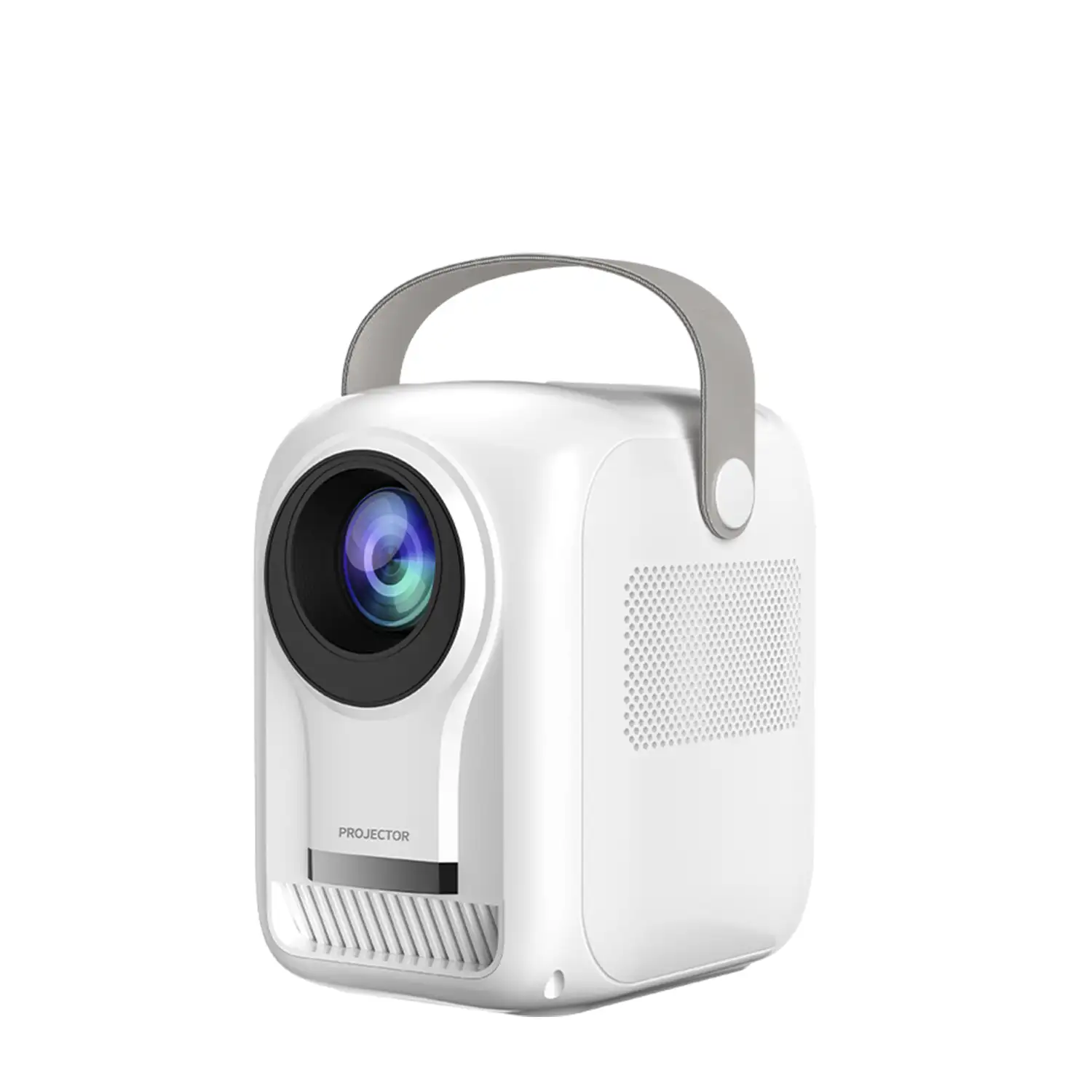 Video proyector LCD A2 vertical, con WiFi y Bluetooth. Resolución nativa HD720, 32 a 150 pulgadas. Duplicación de pantalla para iOS y Android.