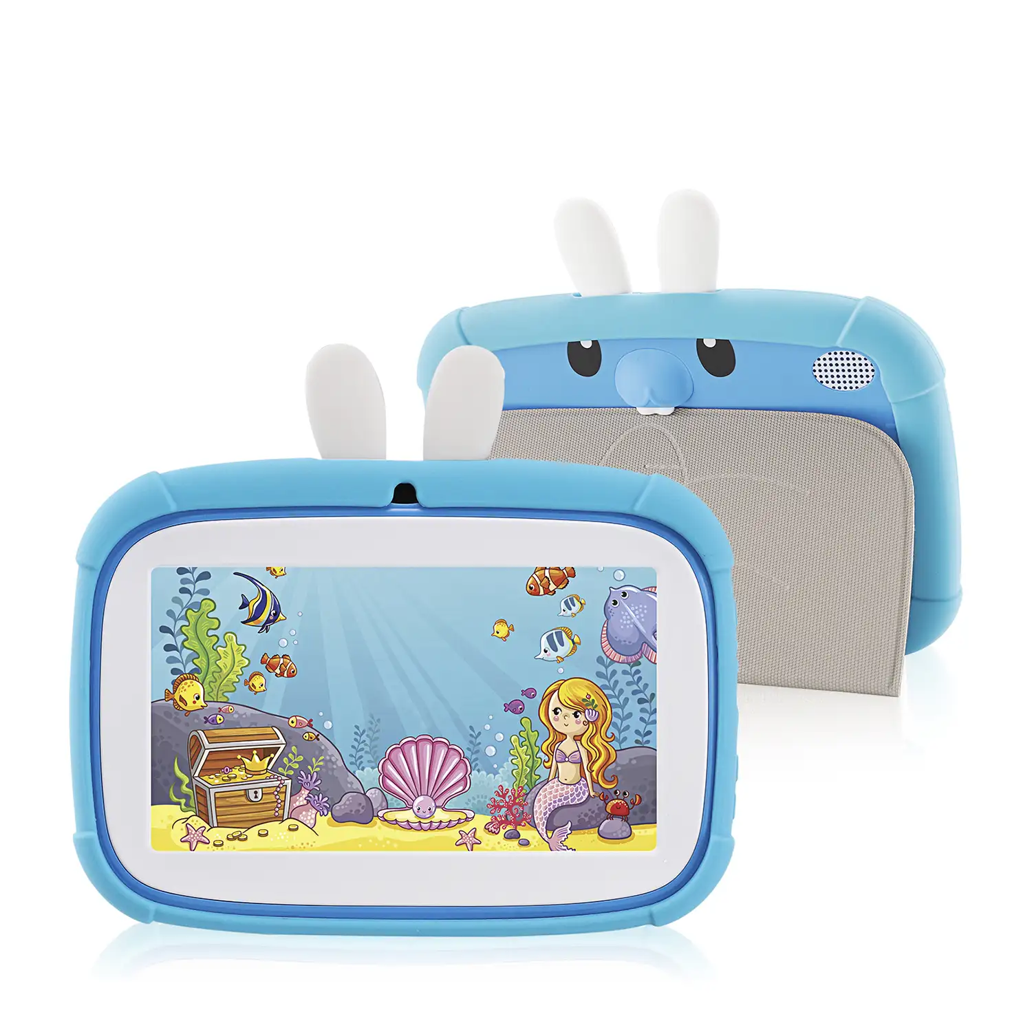 Tablet Infantil A133 WiFi. SO Android 11. Pantalla 7'' 1024x600px. Quad-core ARM Cortex™ A53. 2GB RAM + 32GB. Doble cámara.