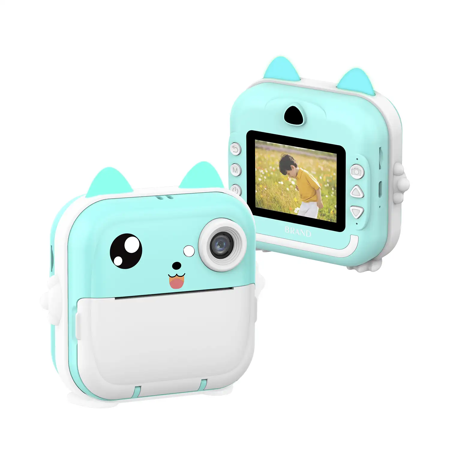 Cámara digital 2 en 1 Q5 de fotos 24mpx y video HD para niños. Cámara instantánea e impresora bluetooh.