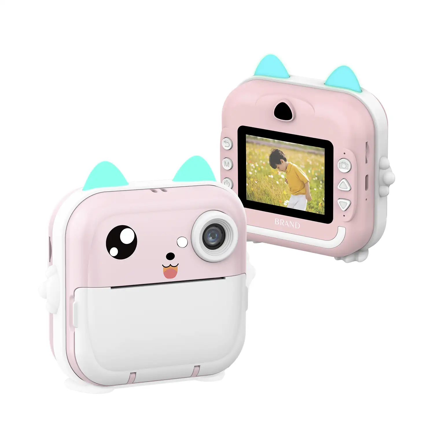 Cámara digital 2 en 1 Q5 de fotos 24mpx y video HD para niños. Cámara instantánea e impresora bluetooh.