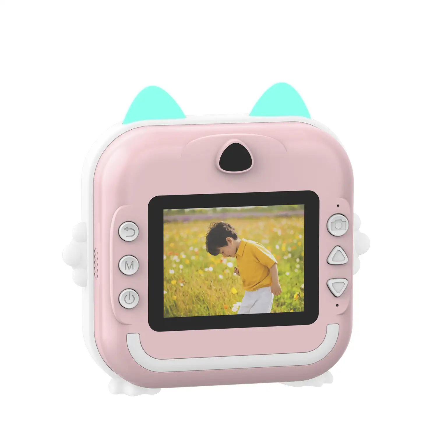 Cámara digital 2 en 1 Q5 de fotos 24mpx y video HD para niños. Cámara instantánea e impresora bluetooh.
