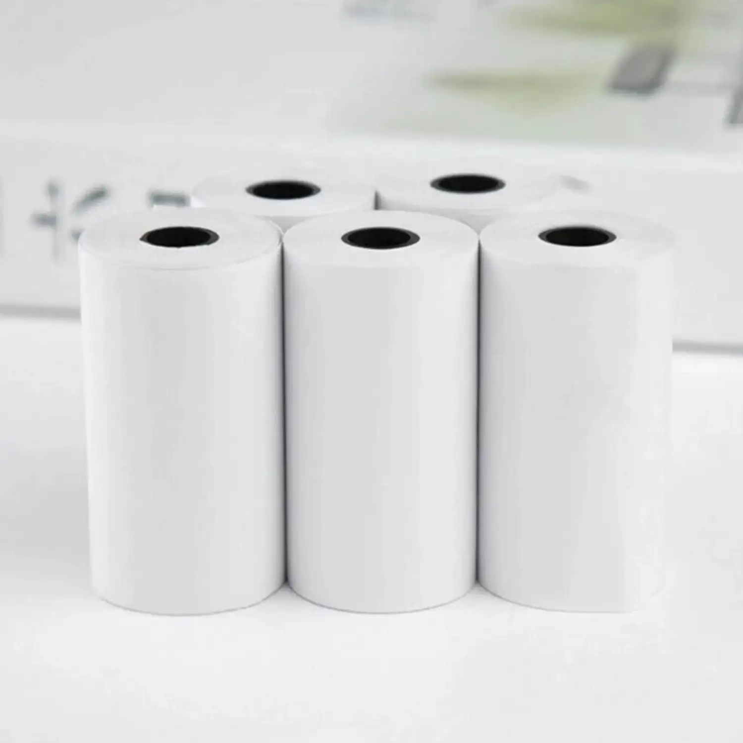 Pack de 5 unidades de rollo de papel para cámaras instantáneas térmicas e impresoras térmicas.