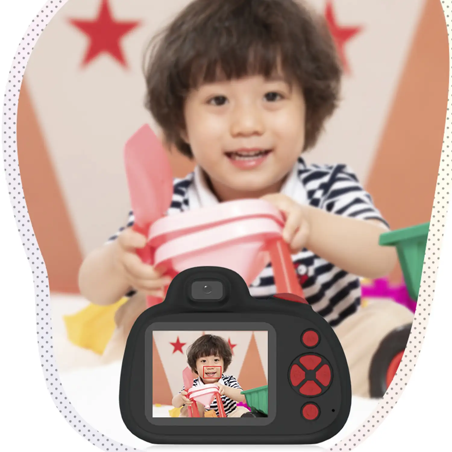 Cámara digital D6S de fotos 48mpx y video HD para niños. Pantalla de 2,4. Enfoque manual y automático. Flash, cámara secundaria.