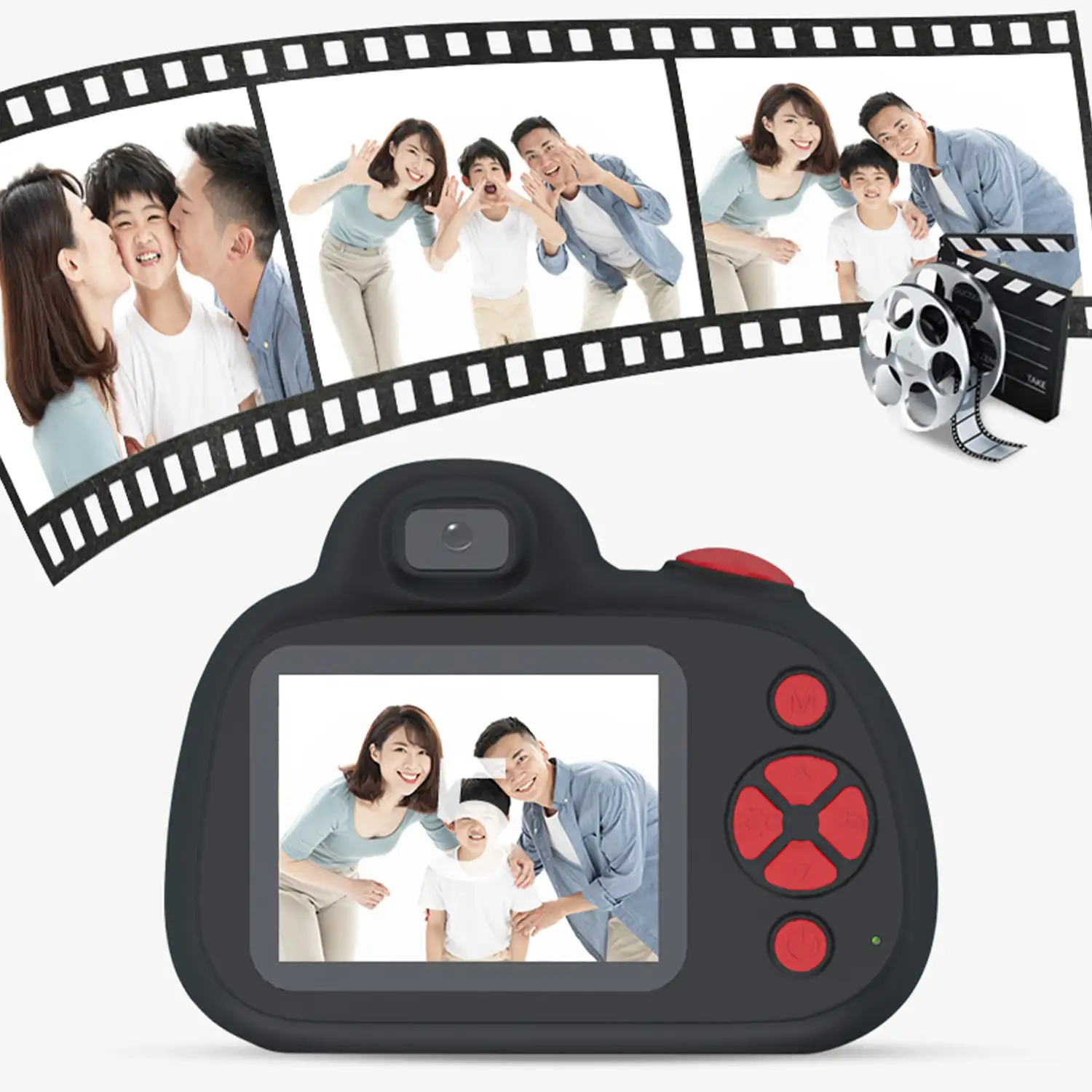 Cámara digital D6S de fotos 48mpx y video HD para niños. Pantalla de 2,4. Enfoque manual y automático. Flash, cámara secundaria.