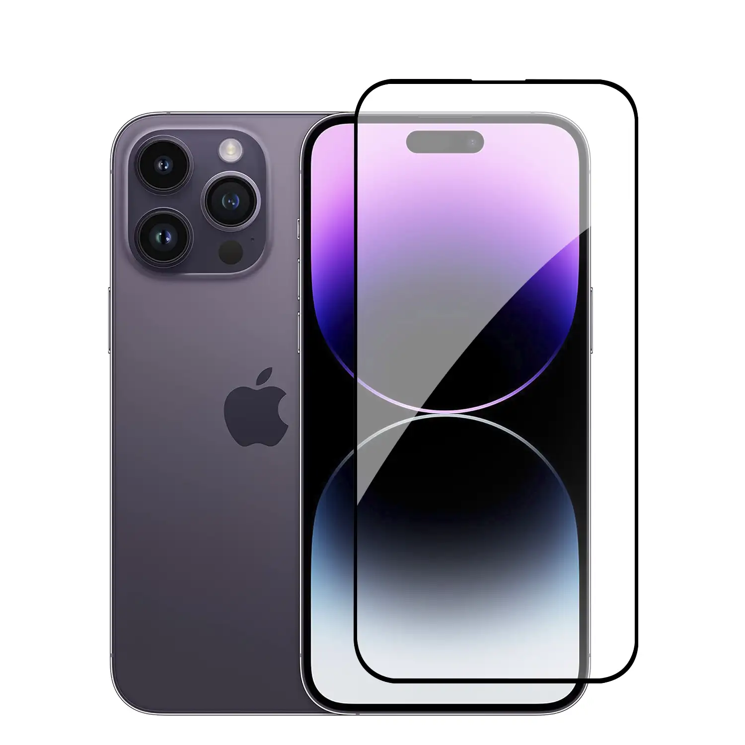 Protector de pantalla de cristal templado full cover para iPhone 14 Pro