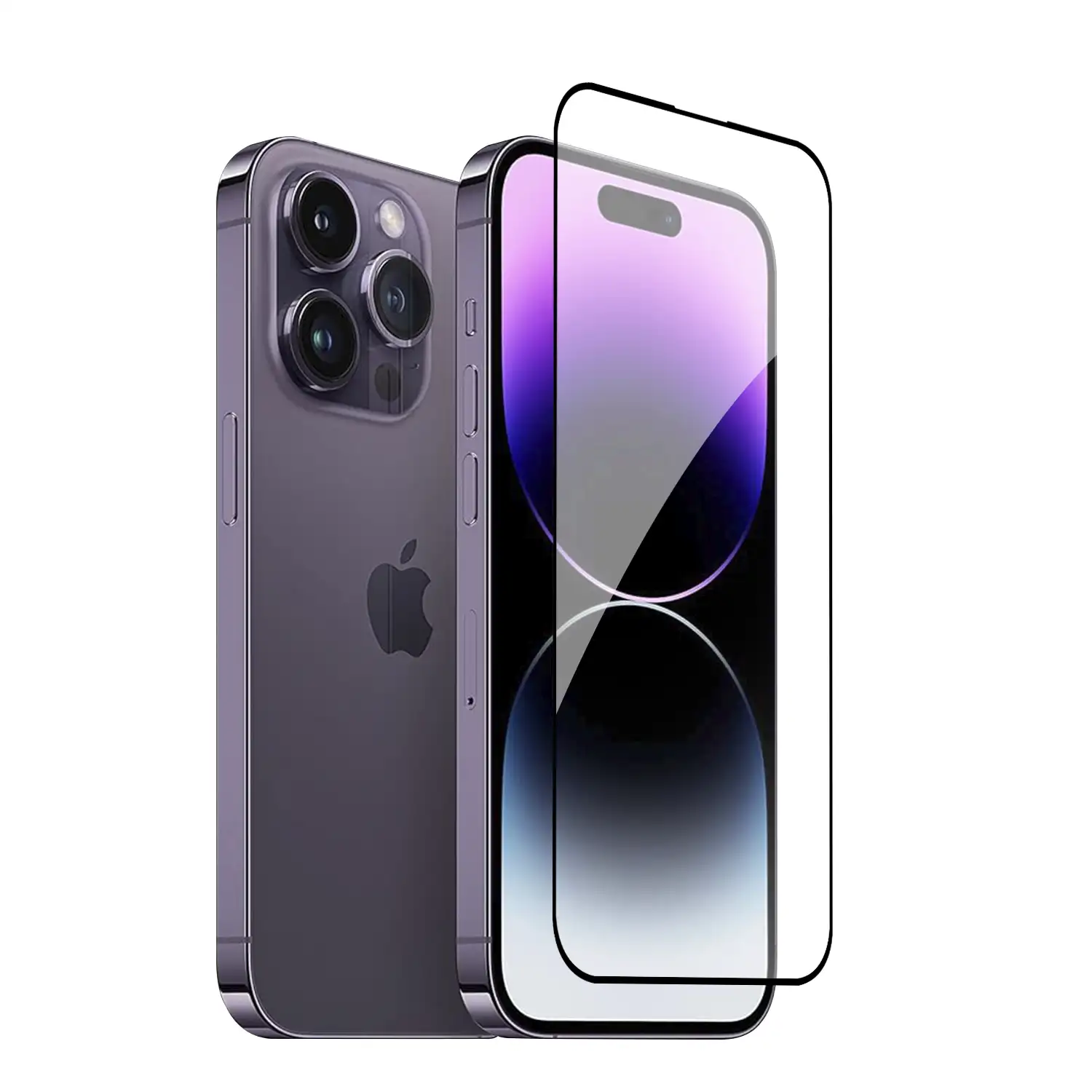 Protector de pantalla de cristal templado full cover para iPhone 14 Pro