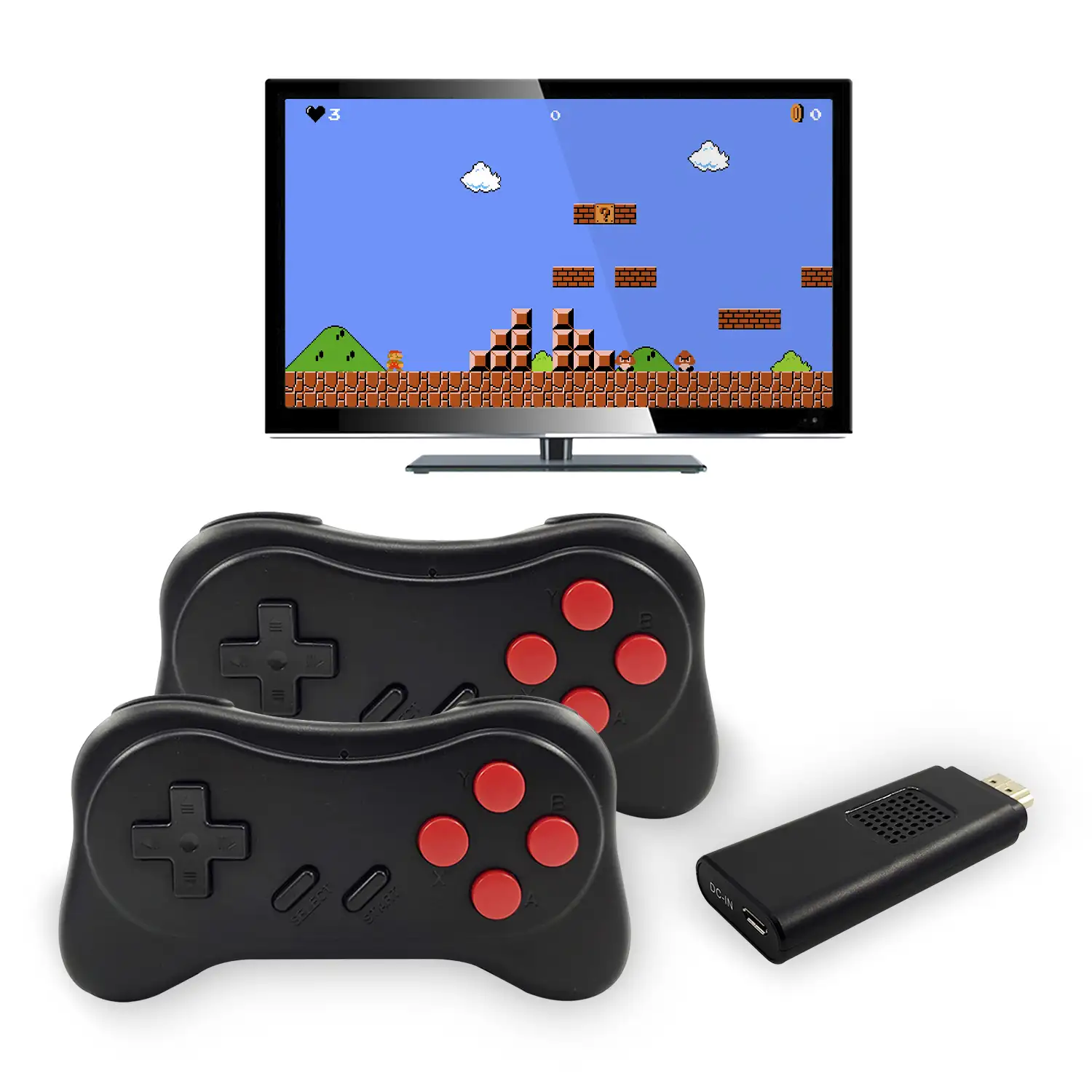 Consola de videojuegos U-06, conexión HDMI a tu pantalla TV. FullHD. Incluye 660 juegos retro arcade clásicos.