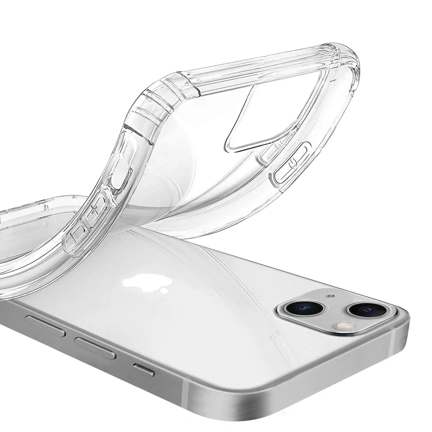 Carcasa transparente Armour antichoque con bordes reforzados para iPhone 13 Mini