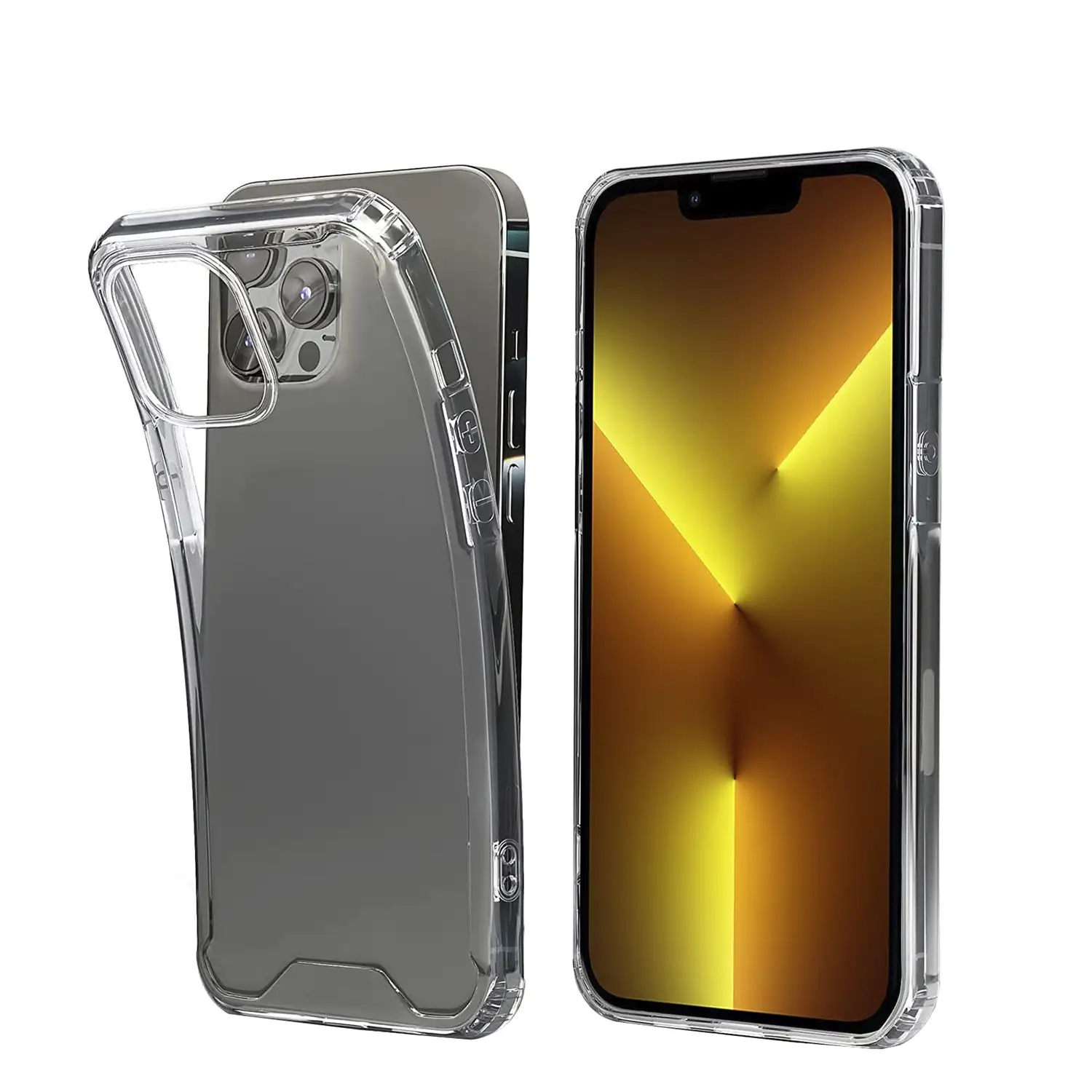 Carcasa transparente Armour antichoque con bordes reforzados para iPhone 13 Pro