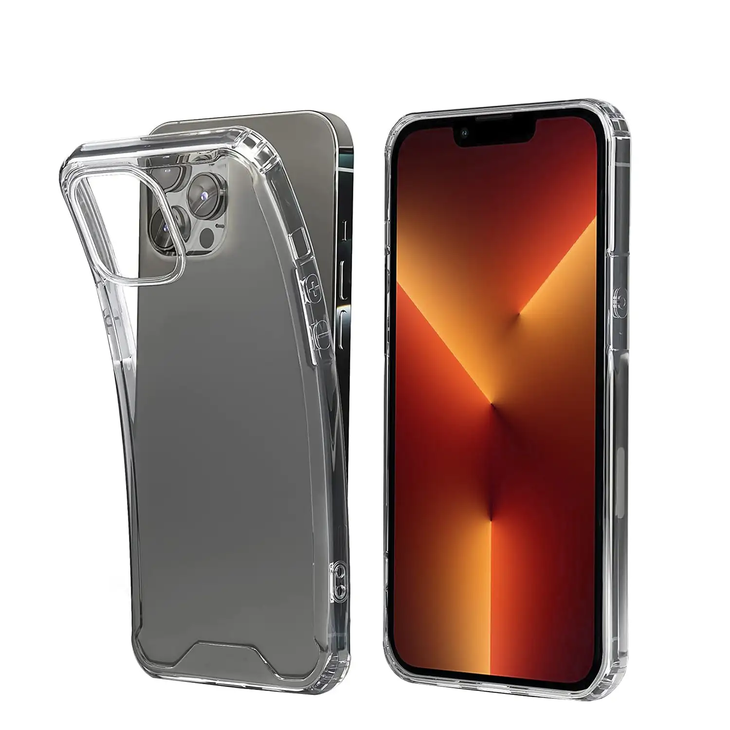 Carcasa transparente Armour antichoque con bordes reforzados para iPhone 13 Pro Max