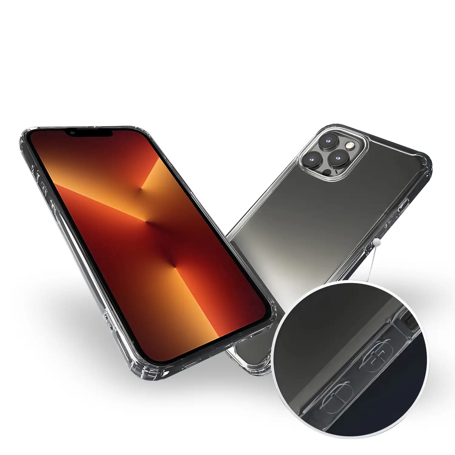 Carcasa transparente Armour antichoque con bordes reforzados para iPhone 13 Pro Max