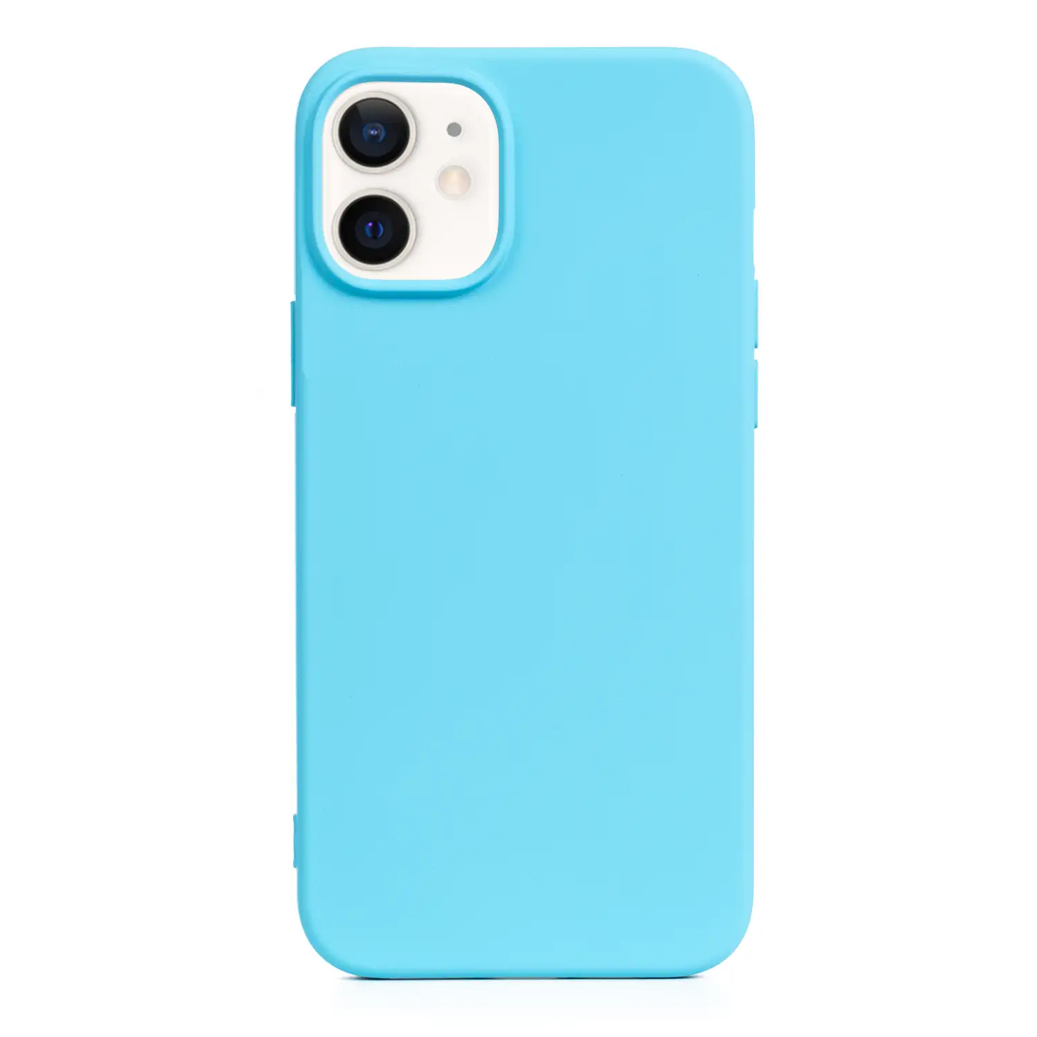 Carcasa de silicona Essential para iPhone 12 Mini. Interior aterciopelado suave.