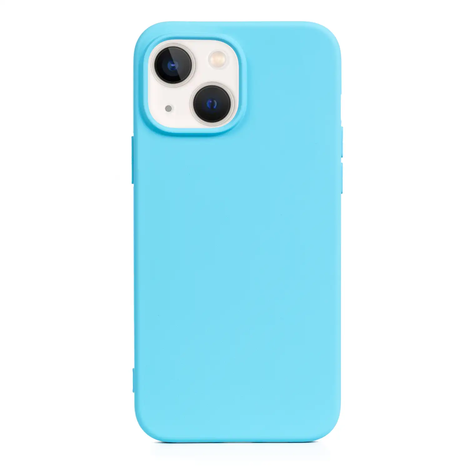 Carcasa de silicona Essential para iPhone 13 Mini. Interior aterciopelado suave.