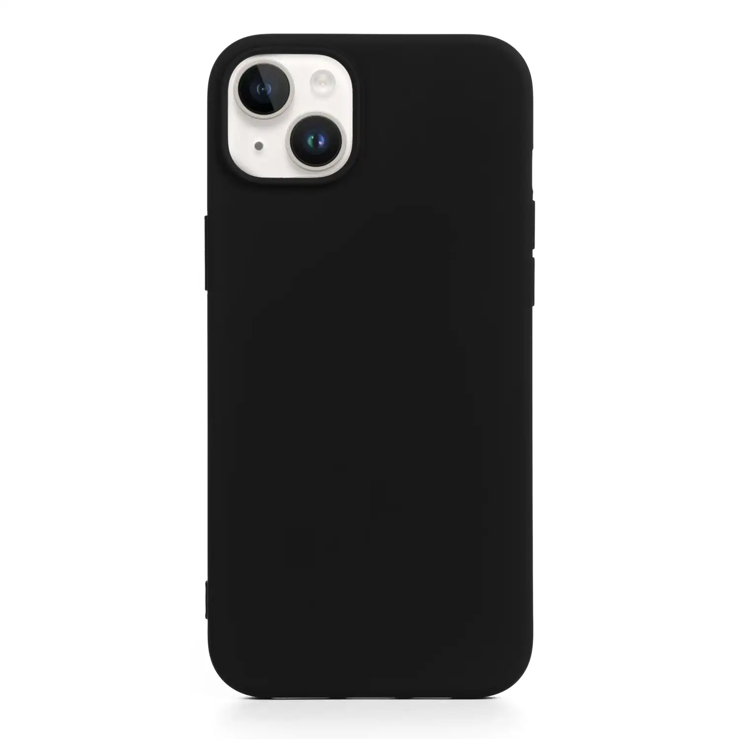 Carcasa de silicona Essential para iPhone 14 Plus. Interior aterciopelado suave.