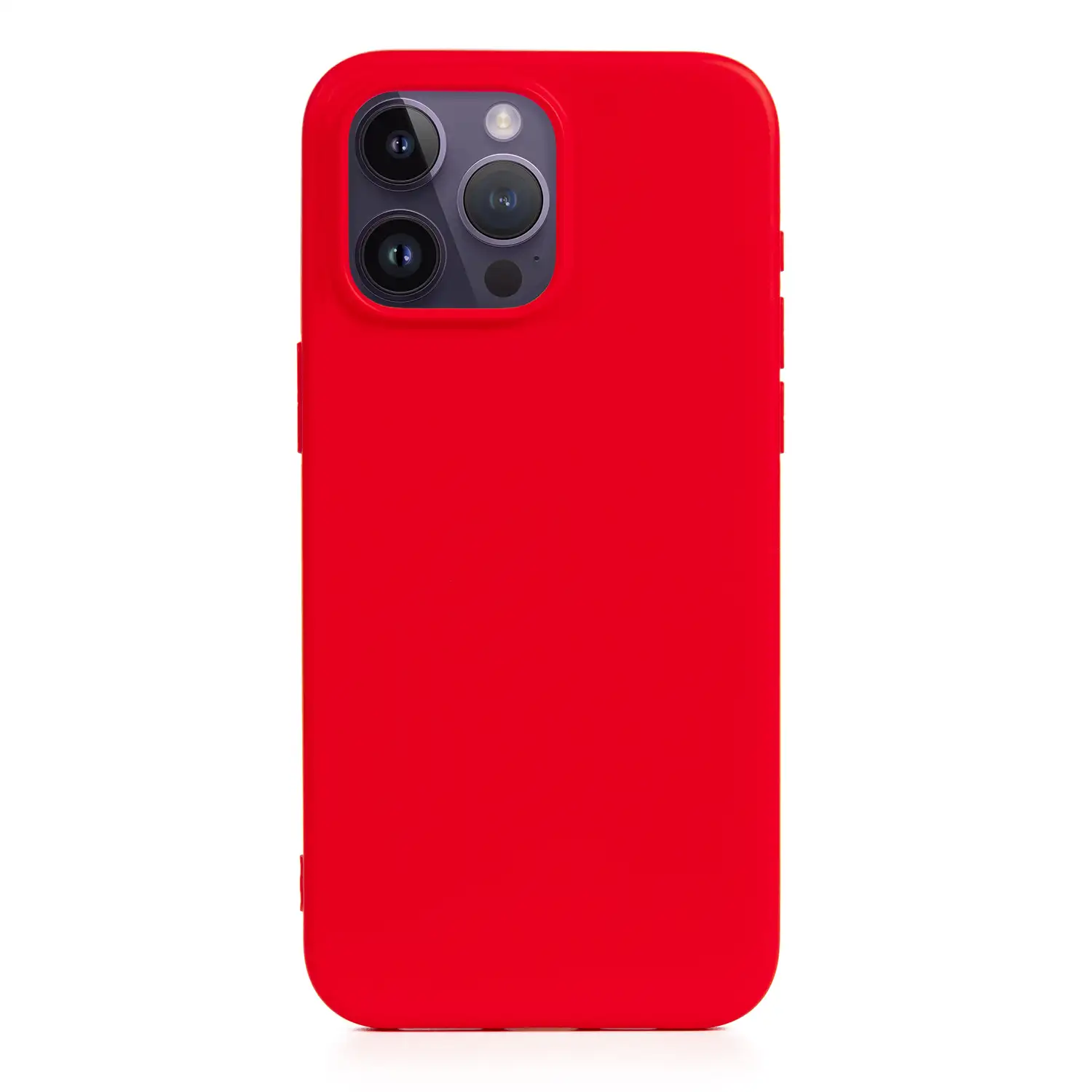 Carcasa de silicona Essential para iPhone 14 Pro Max. Interior aterciopelado suave.