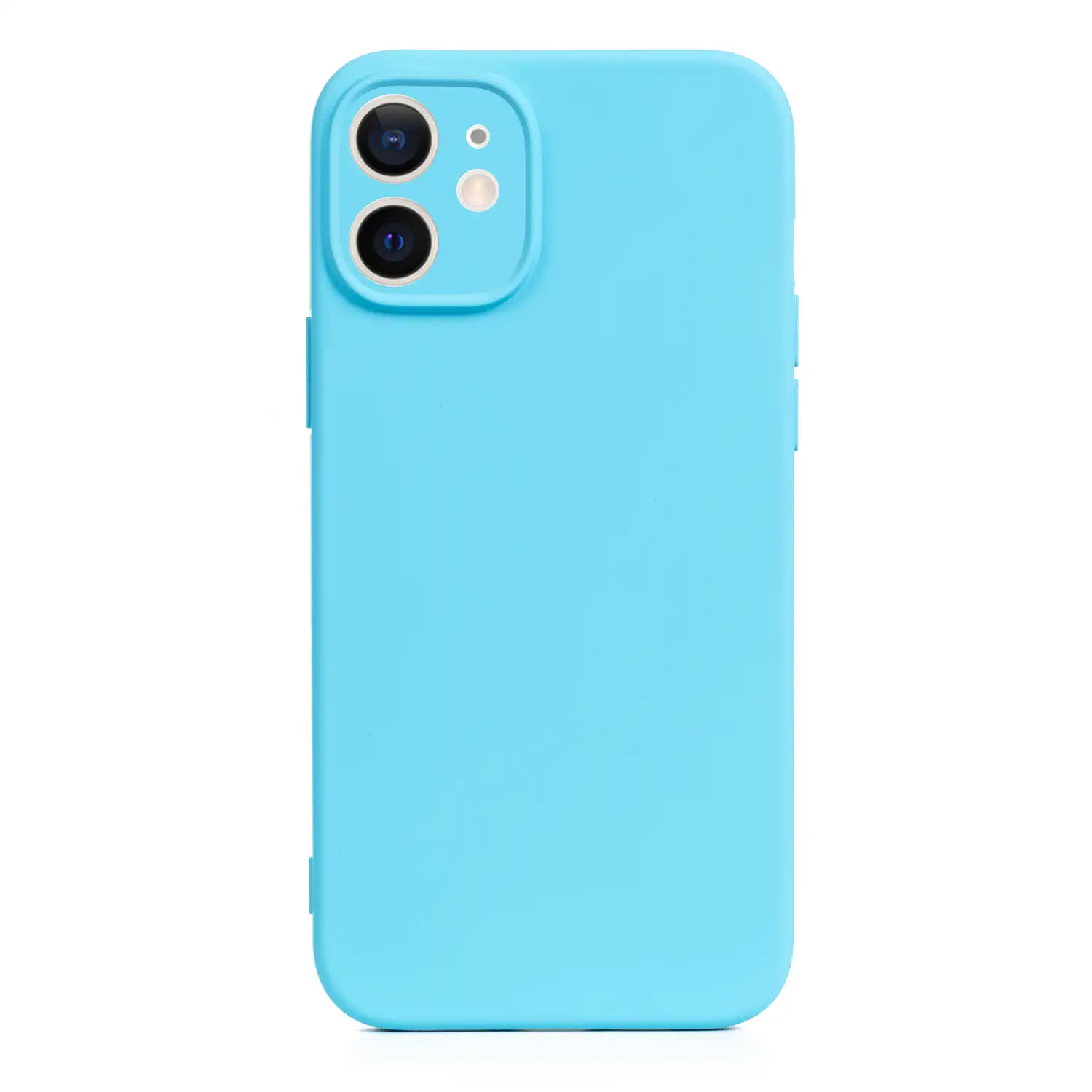 Carcasa de silicona Essential con protección de cámara para iPhone 12 Mini. Interior aterciopelado suave.