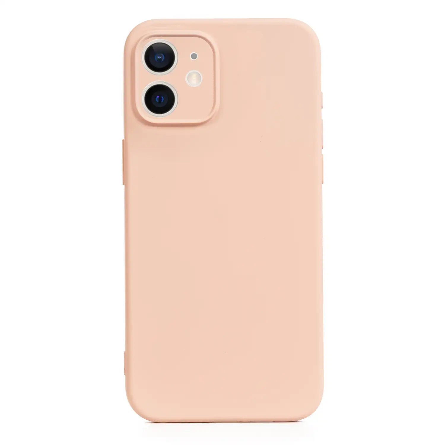 Carcasa de silicona Essential con protección de cámara para iPhone 12 Mini. Interior aterciopelado suave.