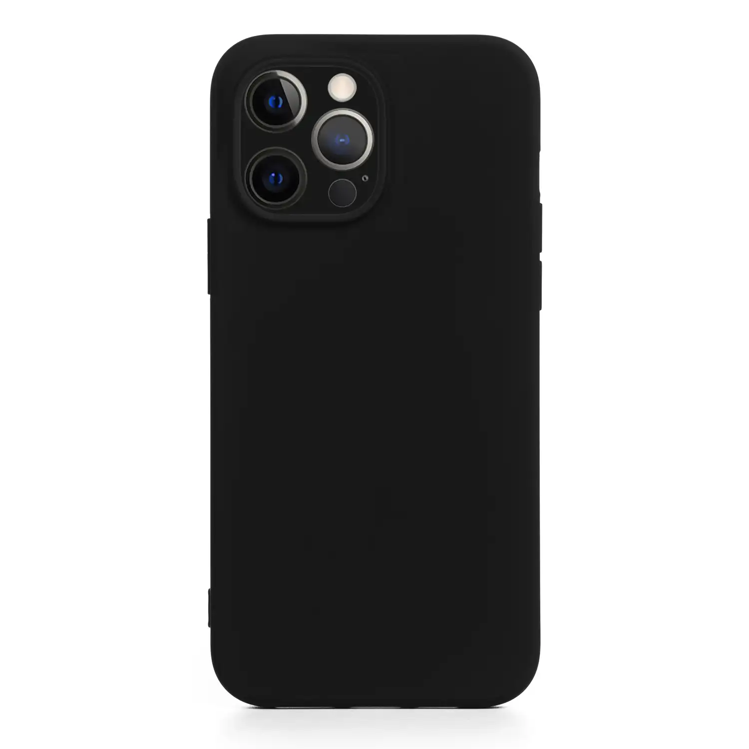 Carcasa de silicona Essential con protección de cámara para iPhone 12 Pro. Interior aterciopelado suave.