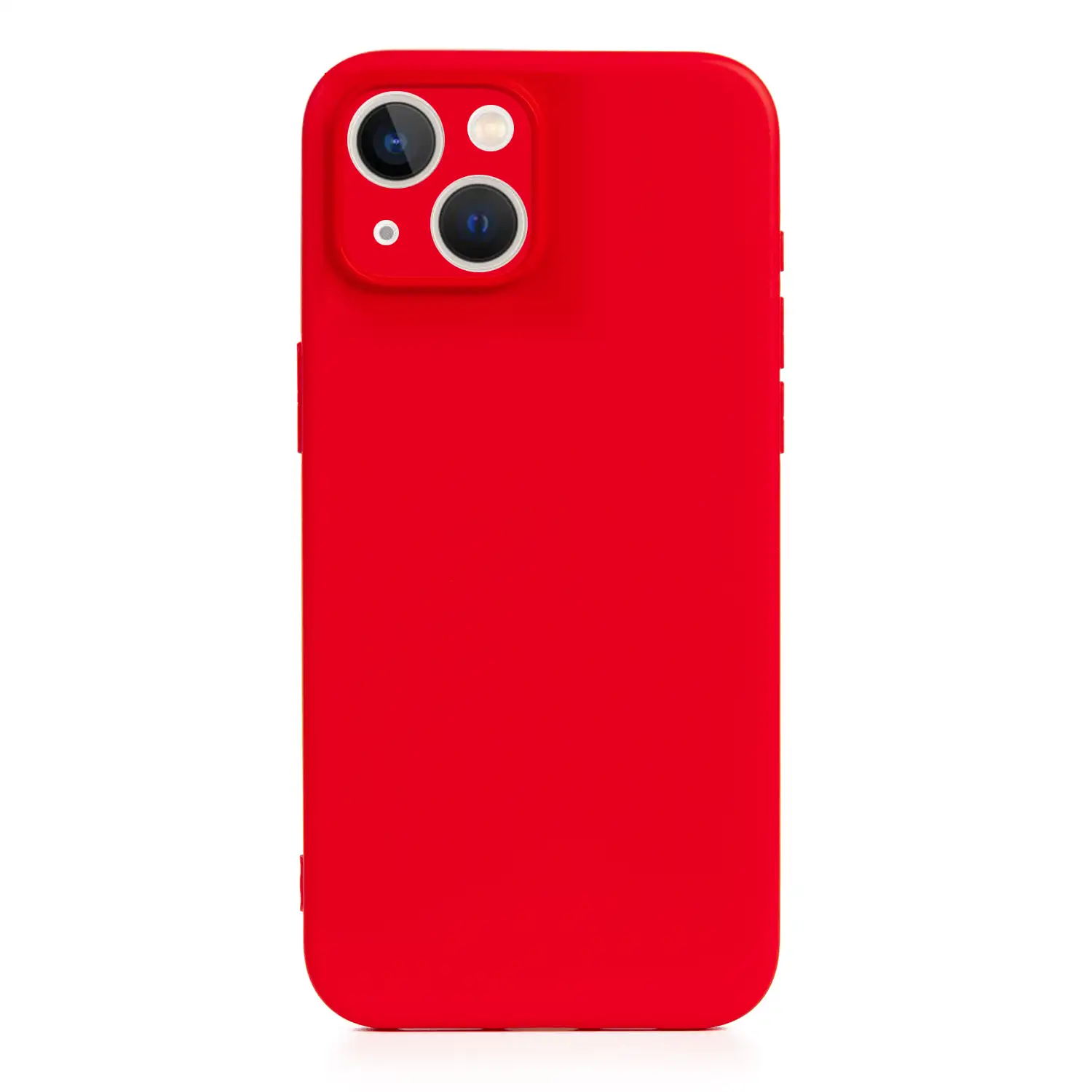Carcasa de silicona Essential con protección de cámara para iPhone 13. Interior aterciopelado suave.