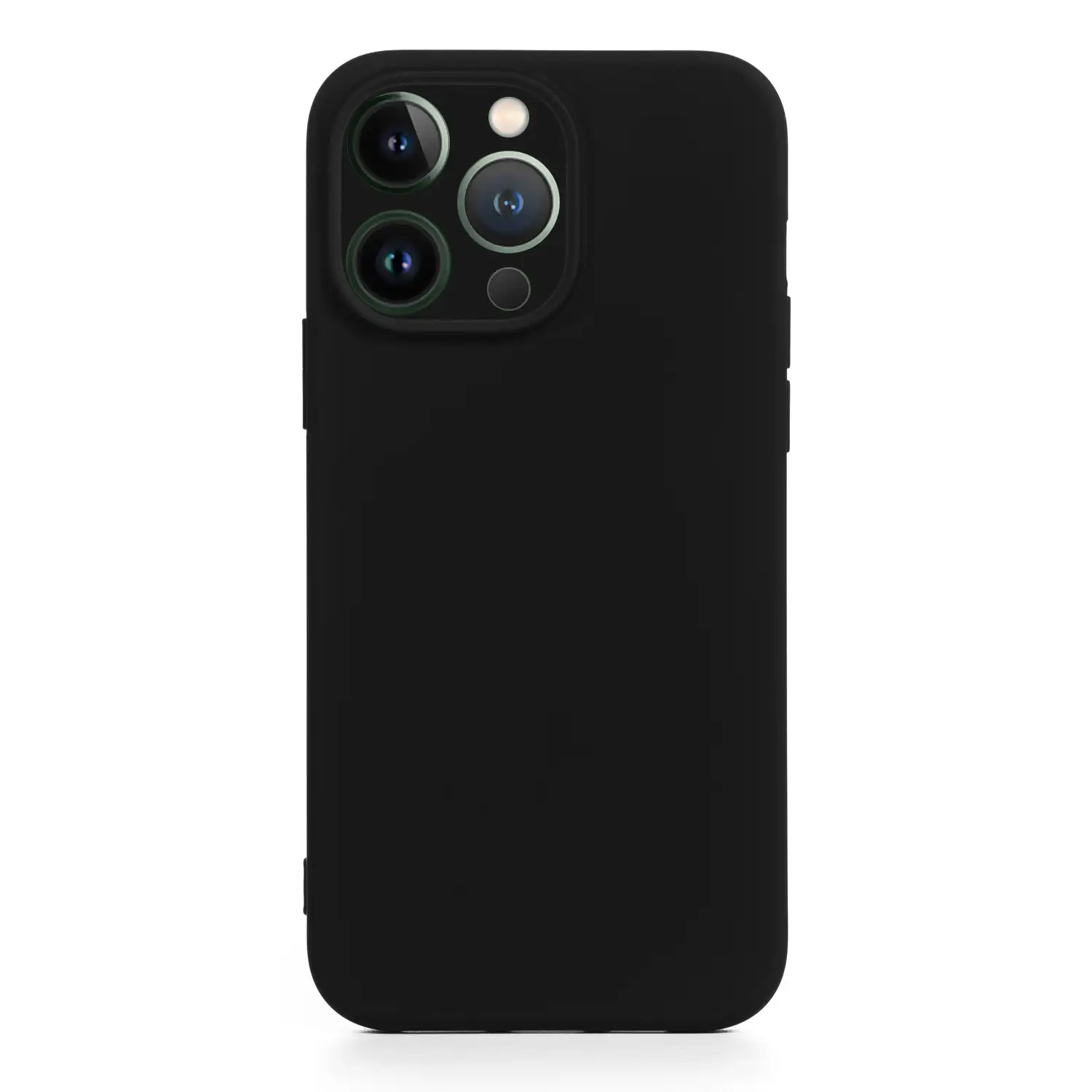 Carcasa de silicona Essential con protección de cámara para iPhone 13 Pro. Interior aterciopelado suave.