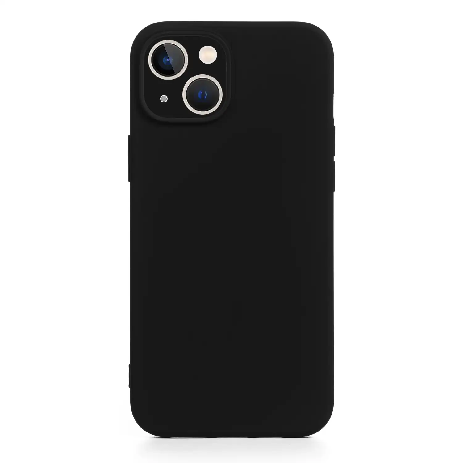 Carcasa de silicona Essential con protección de cámara para iPhone 14. Interior aterciopelado suave.