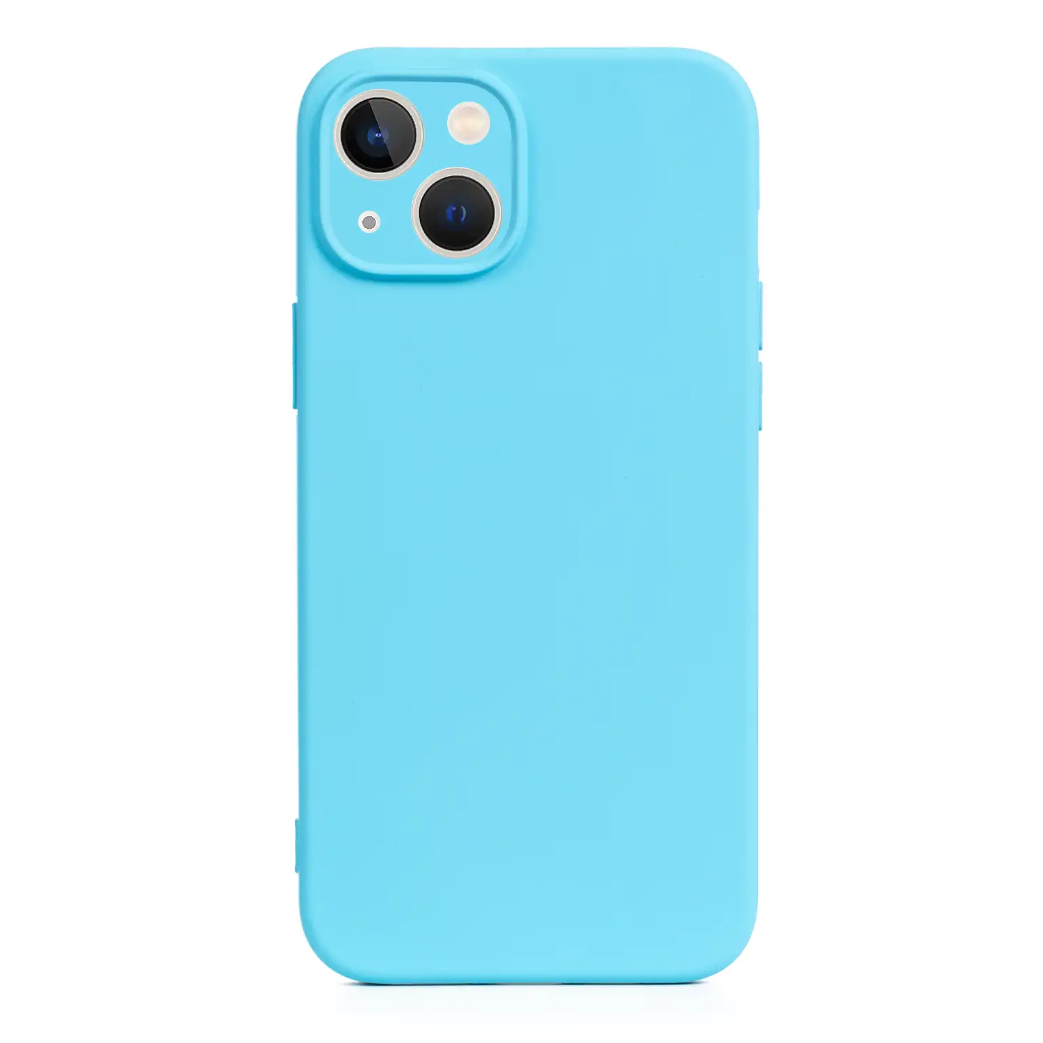 Carcasa de silicona Essential con protección de cámara para iPhone 14. Interior aterciopelado suave.