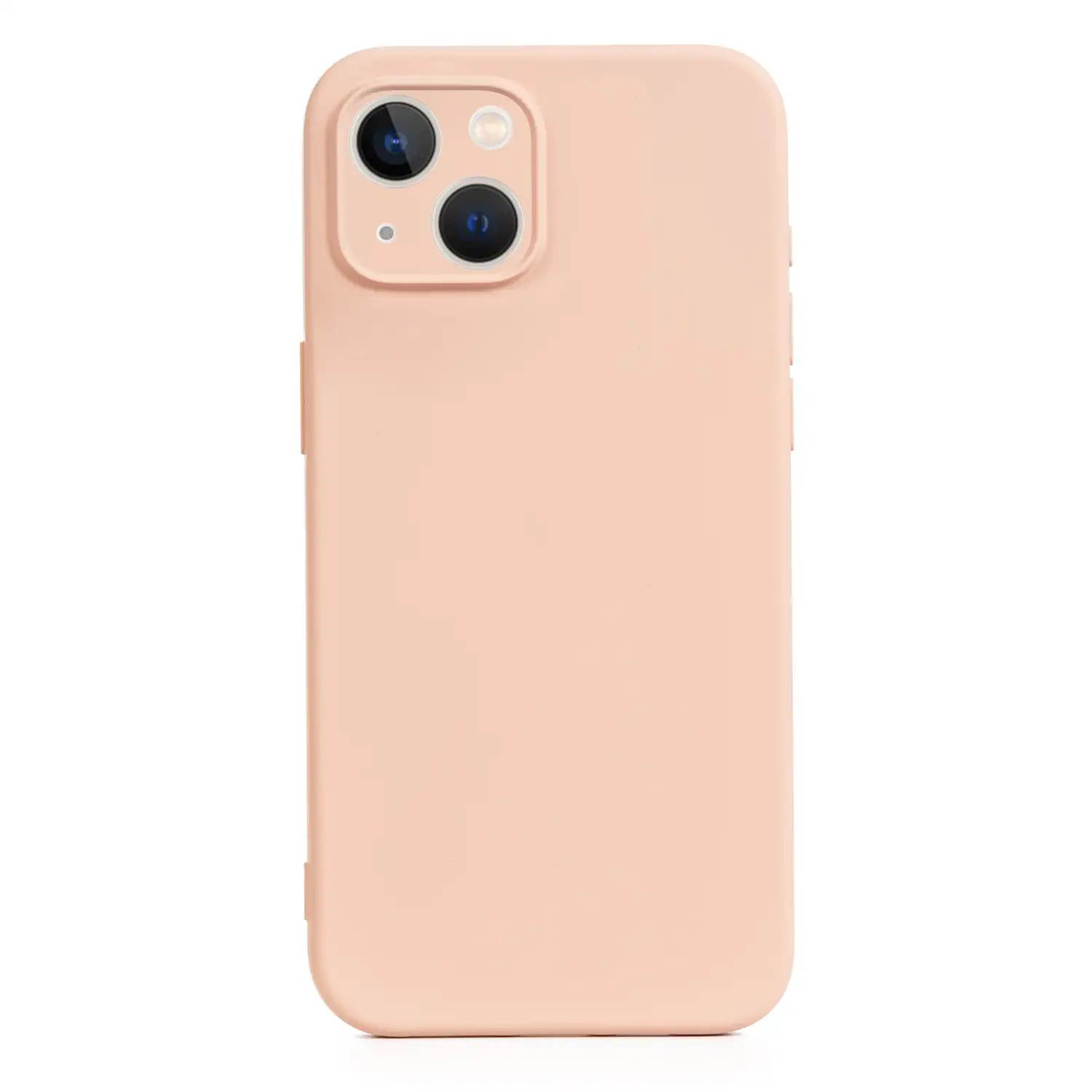 Carcasa de silicona Essential con protección de cámara para iPhone 14. Interior aterciopelado suave.
