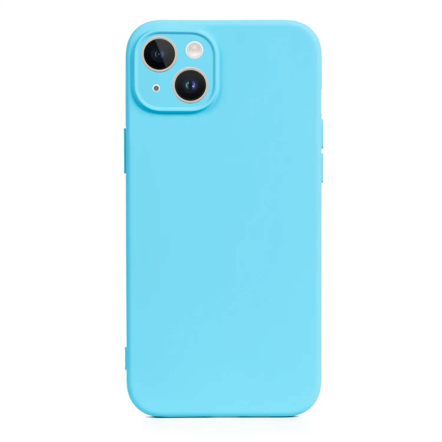 Carcasa de silicona Essential con protección de cámara para iPhone 14 Plus. Interior aterciopelado suave.