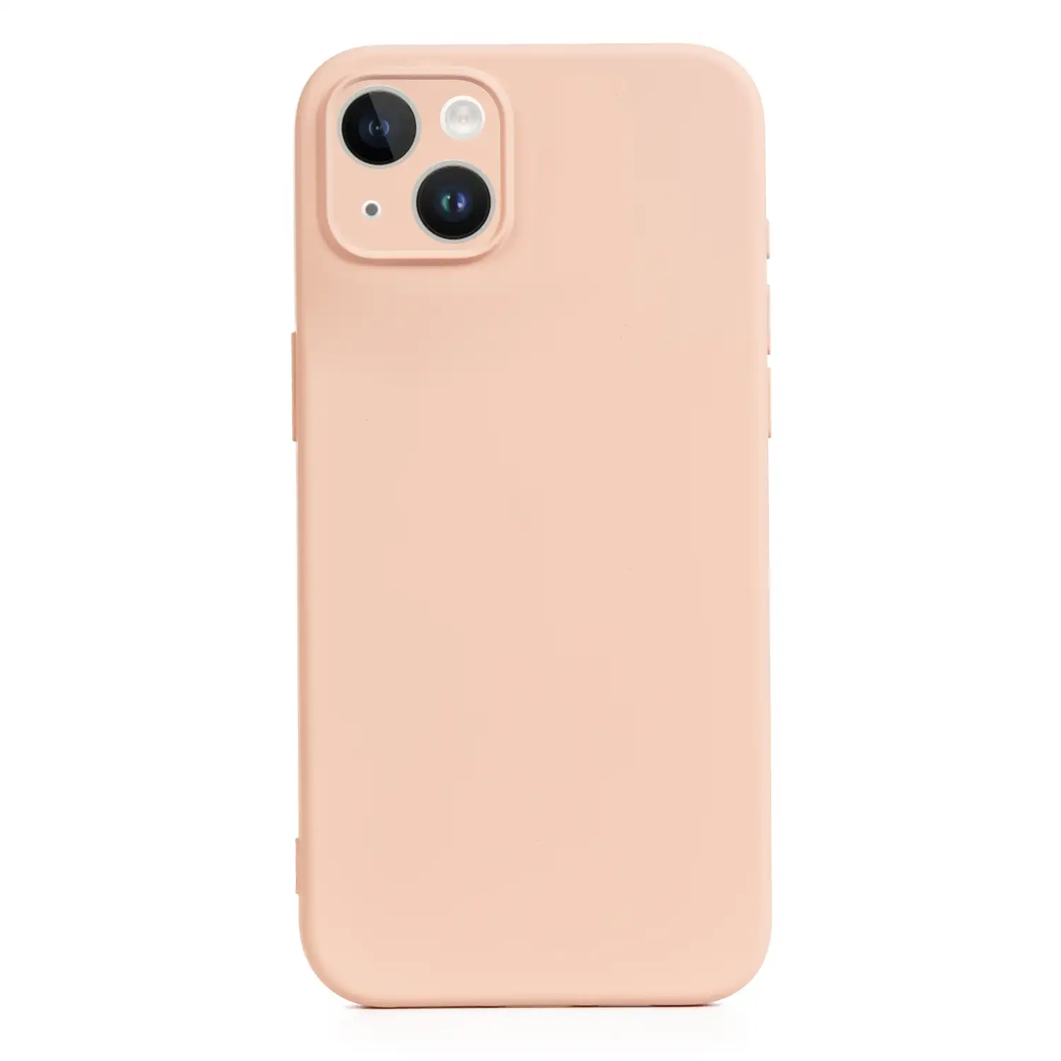 Carcasa de silicona Essential con protección de cámara para iPhone 14 Plus. Interior aterciopelado suave.