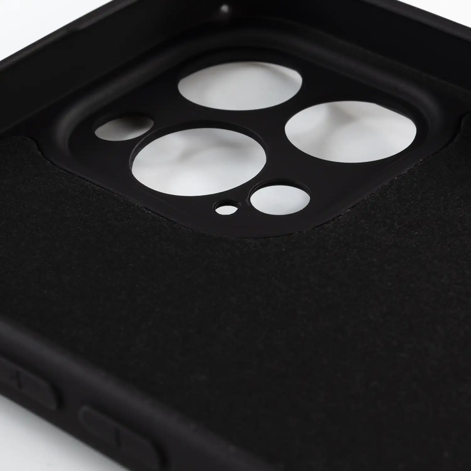 Carcasa de silicona Essential con protección de cámara para iPhone 14 Pro. Interior aterciopelado suave.
