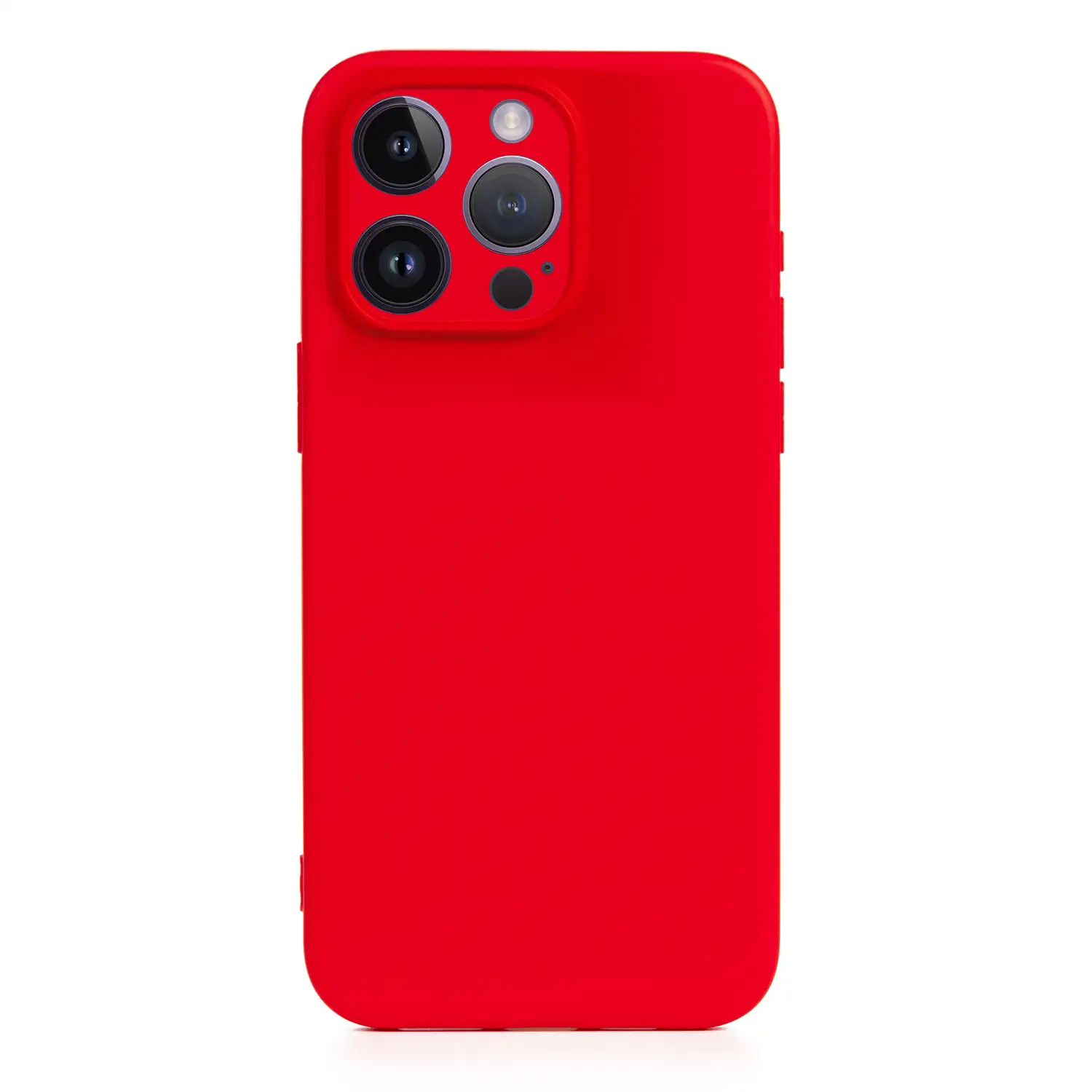 Carcasa de silicona Essential con protección de cámara para iPhone 14 Pro. Interior aterciopelado suave.